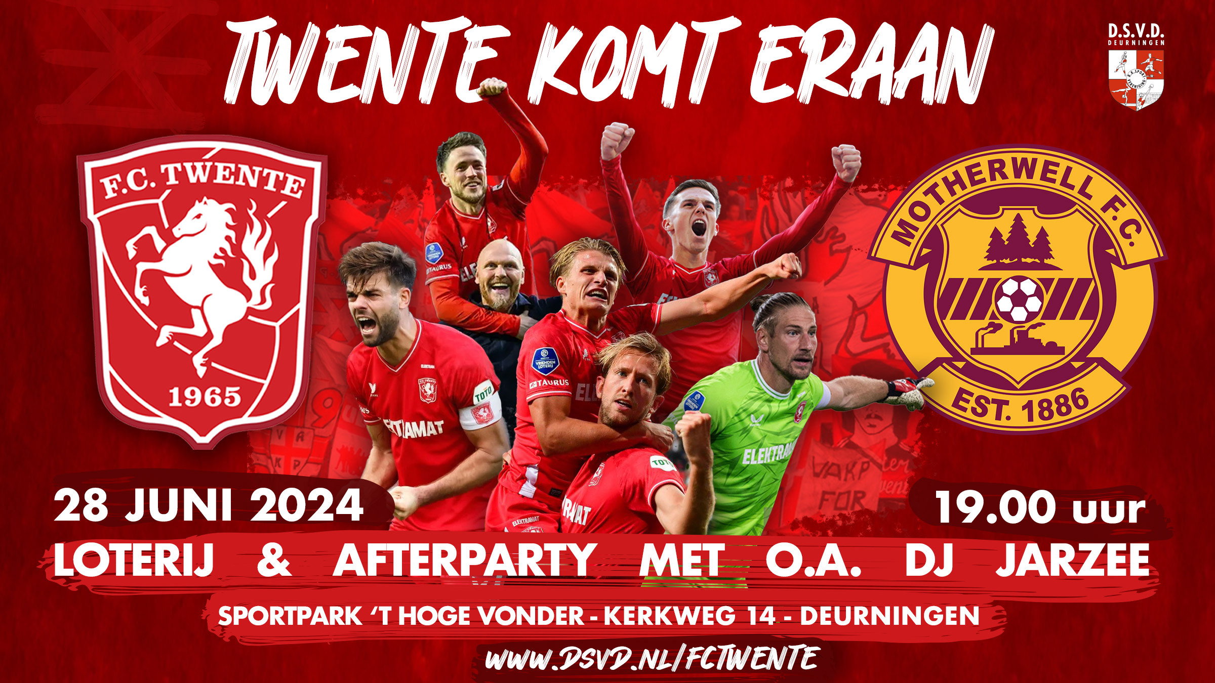 Aankondiging: FC Twente neemt het op tegen Motherwell