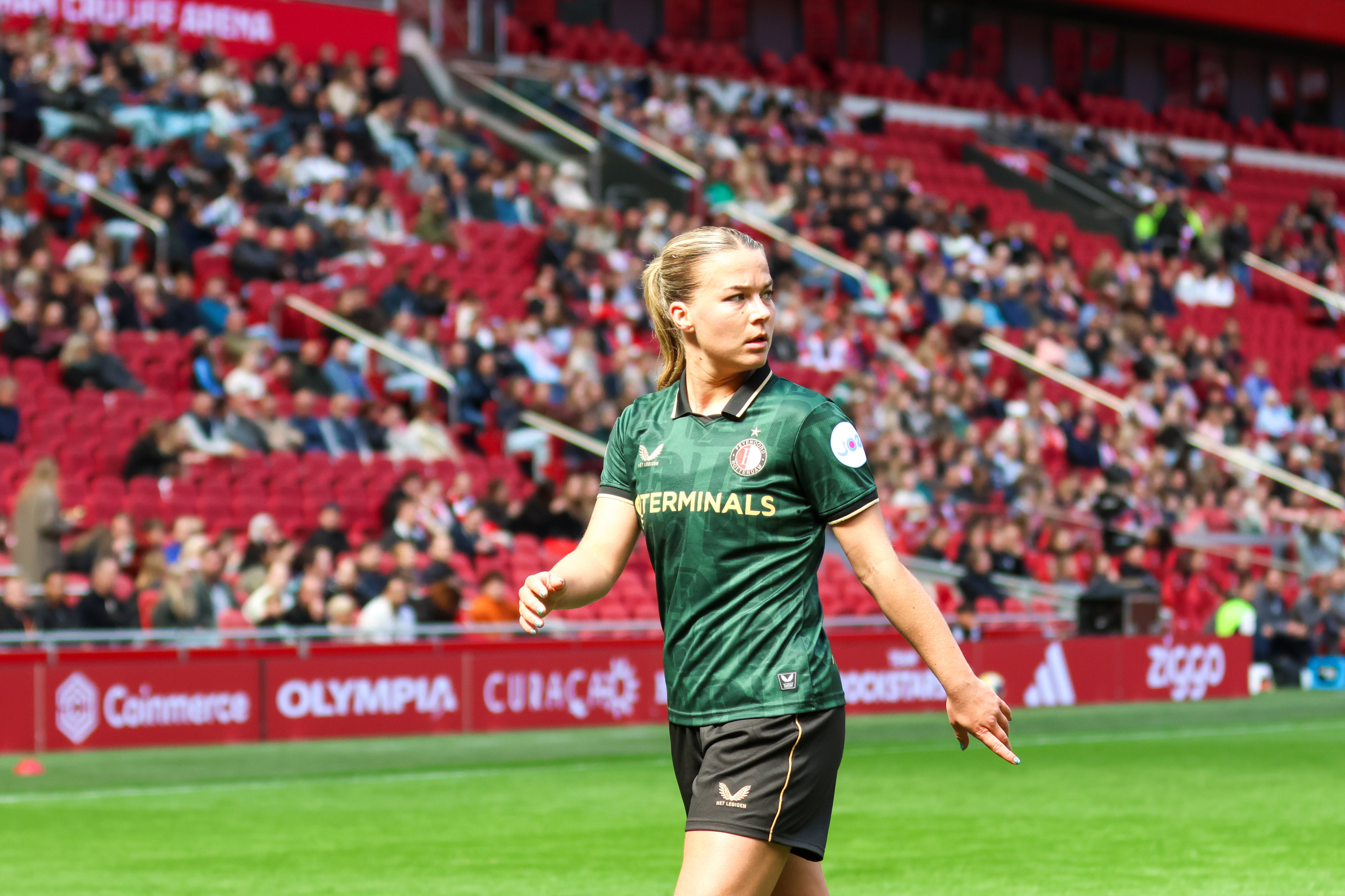 Kirsten van de Westeringh (Feyenoord) in de Johan Cruijff ArenA