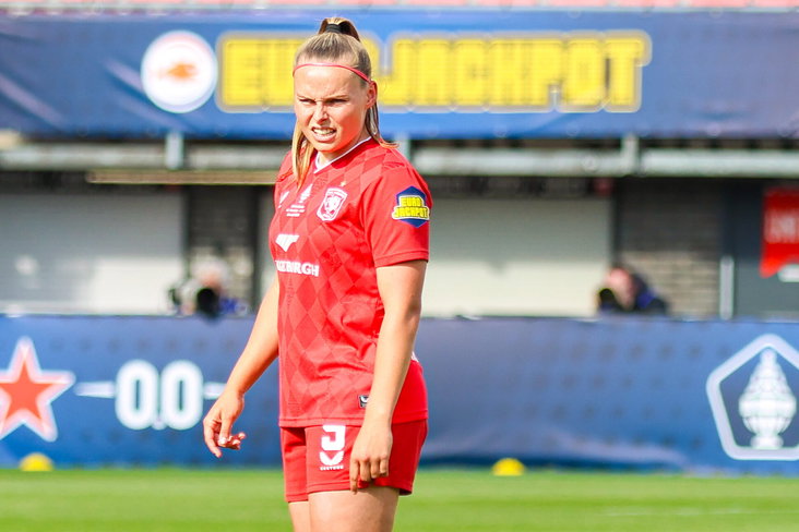 Jaimy Ravensbergen tijdens de bekerfinale