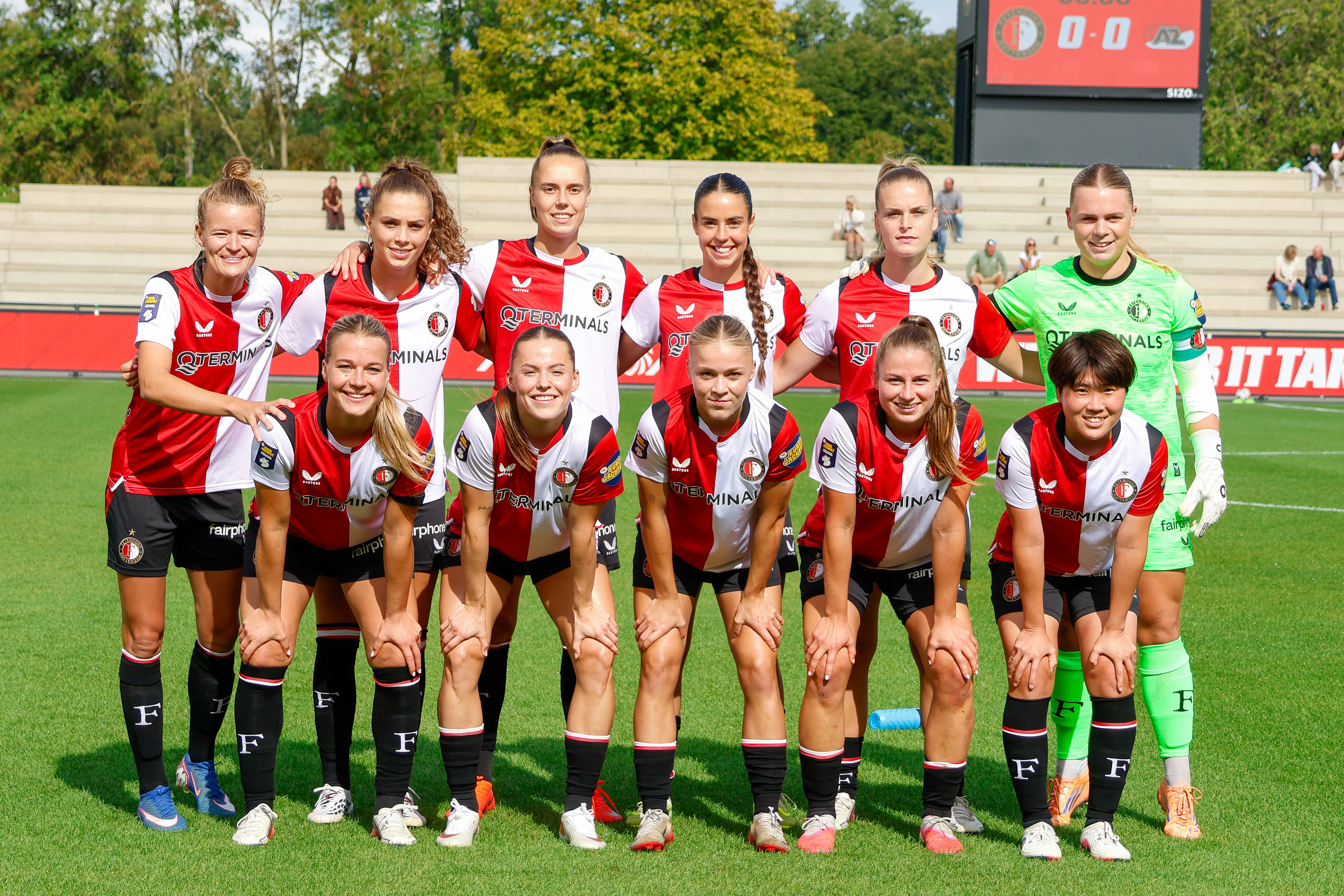 De speelsters van Feyenoord