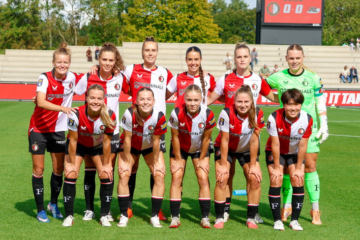 De speelsters van Feyenoord