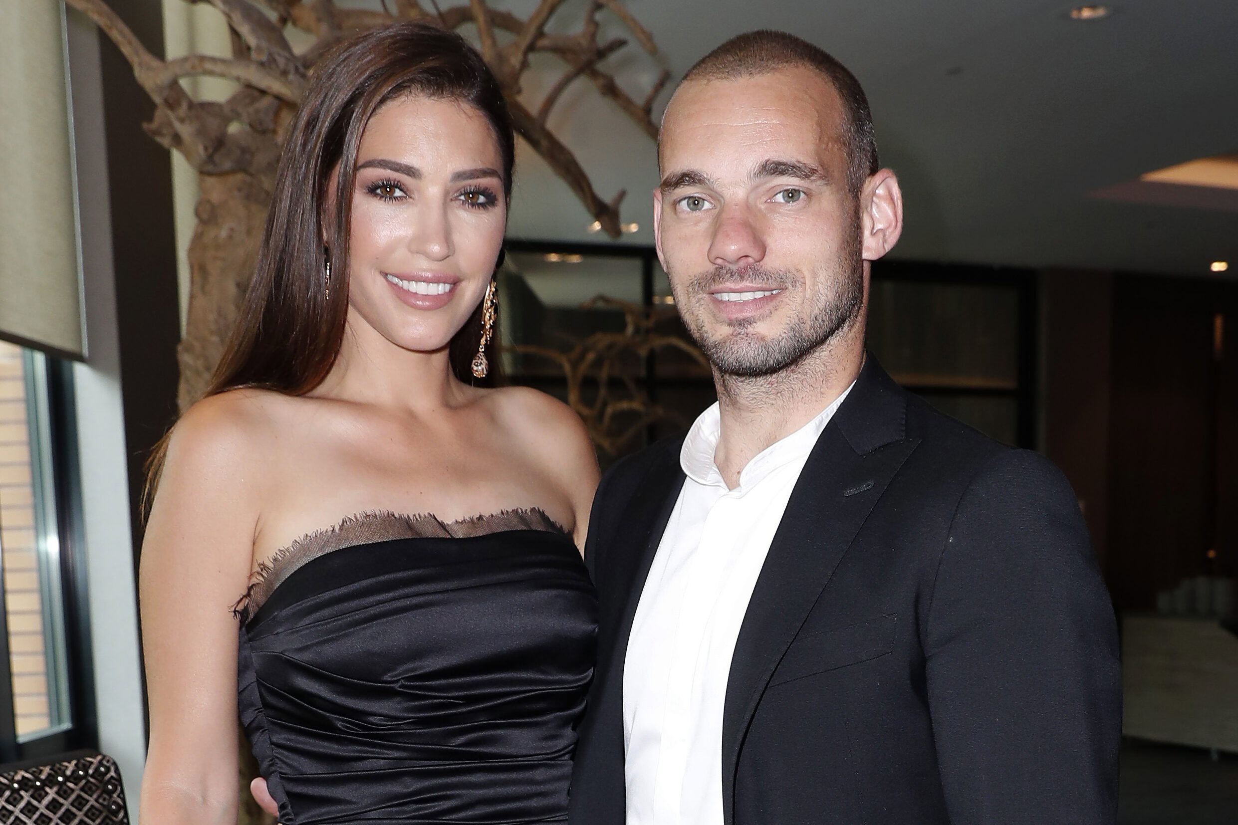 Yolanthe Cabau en Wesley Sneijder