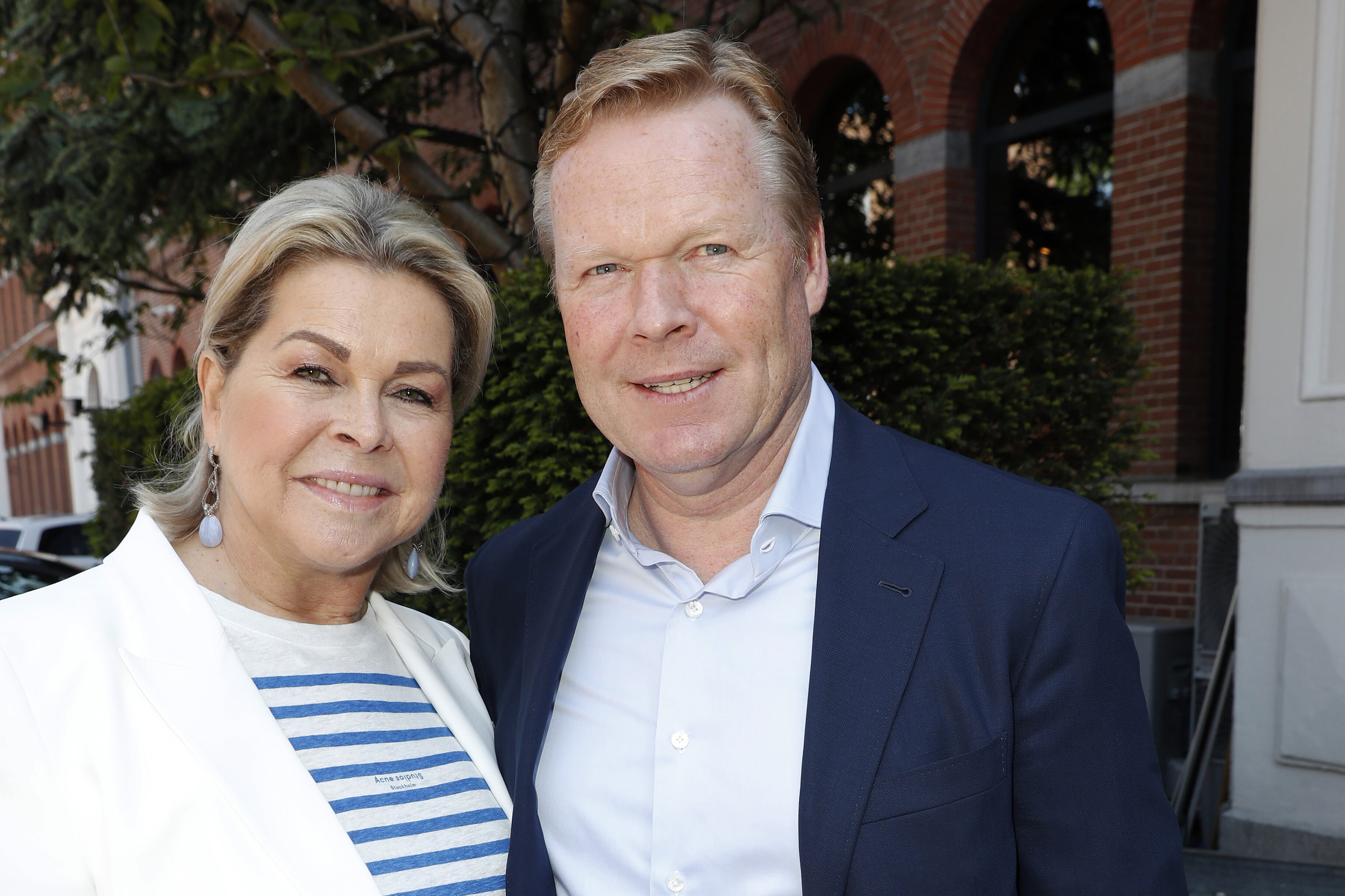 Ronald Koeman met zijn vrouw Bartina