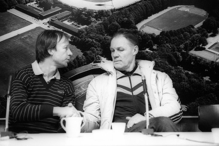 Rinus Michels als trainer van 1. FC Köln