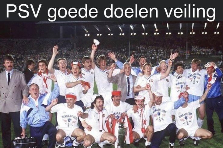De afbeelding van de PSV Goede Doelen Veiling