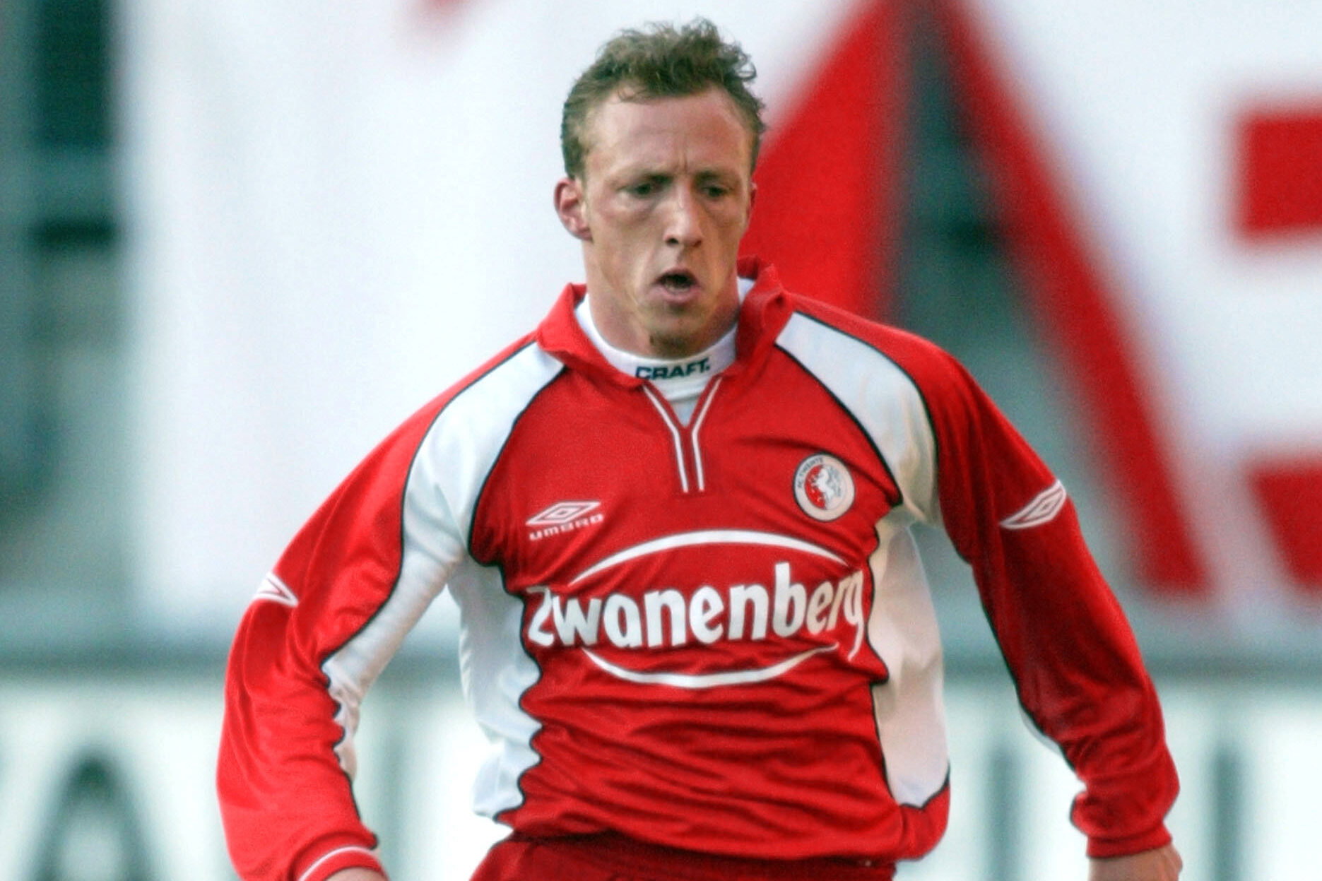 Sjaak Polak in actie voor FC Twente