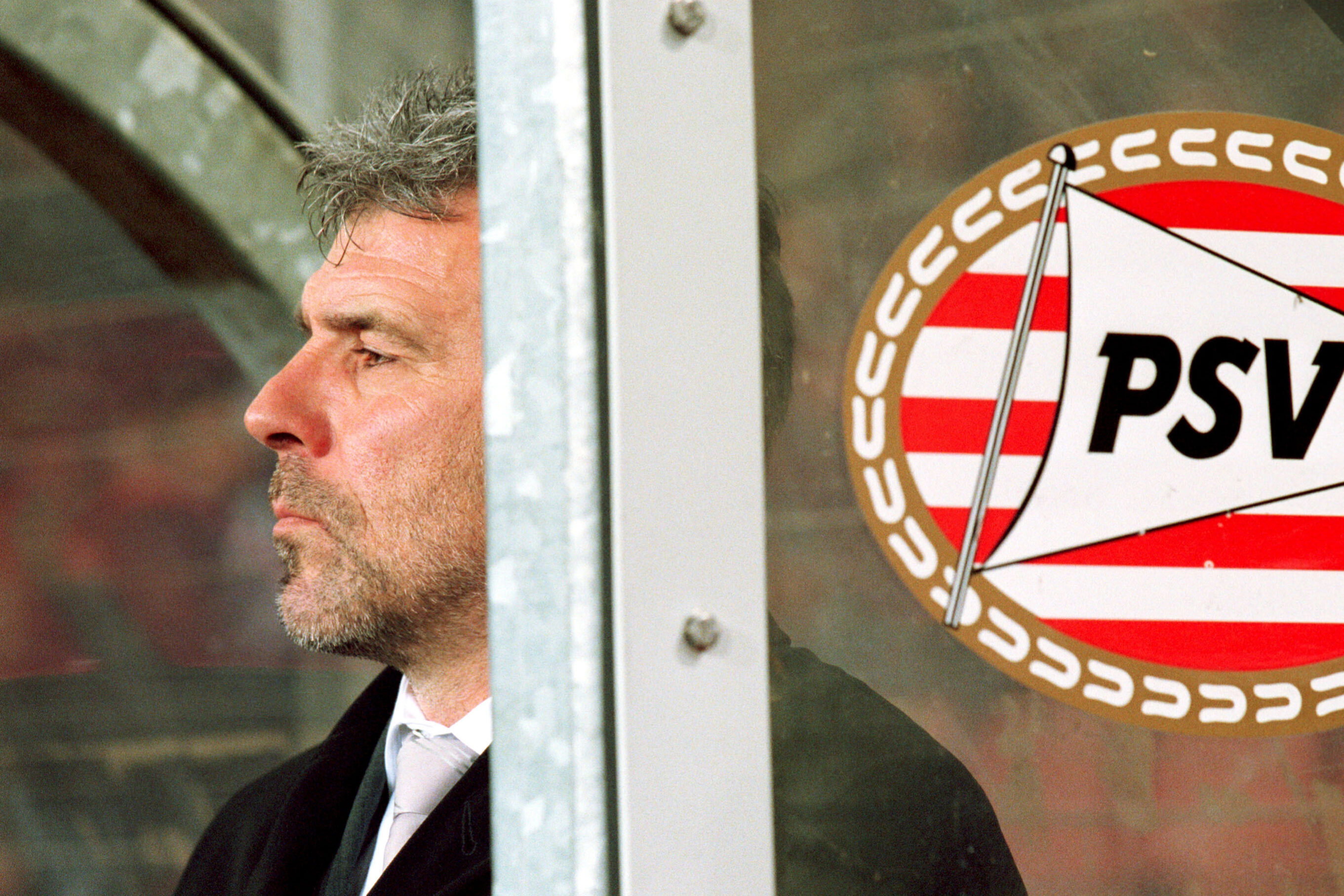 Eric Gerets als trainer van PSV