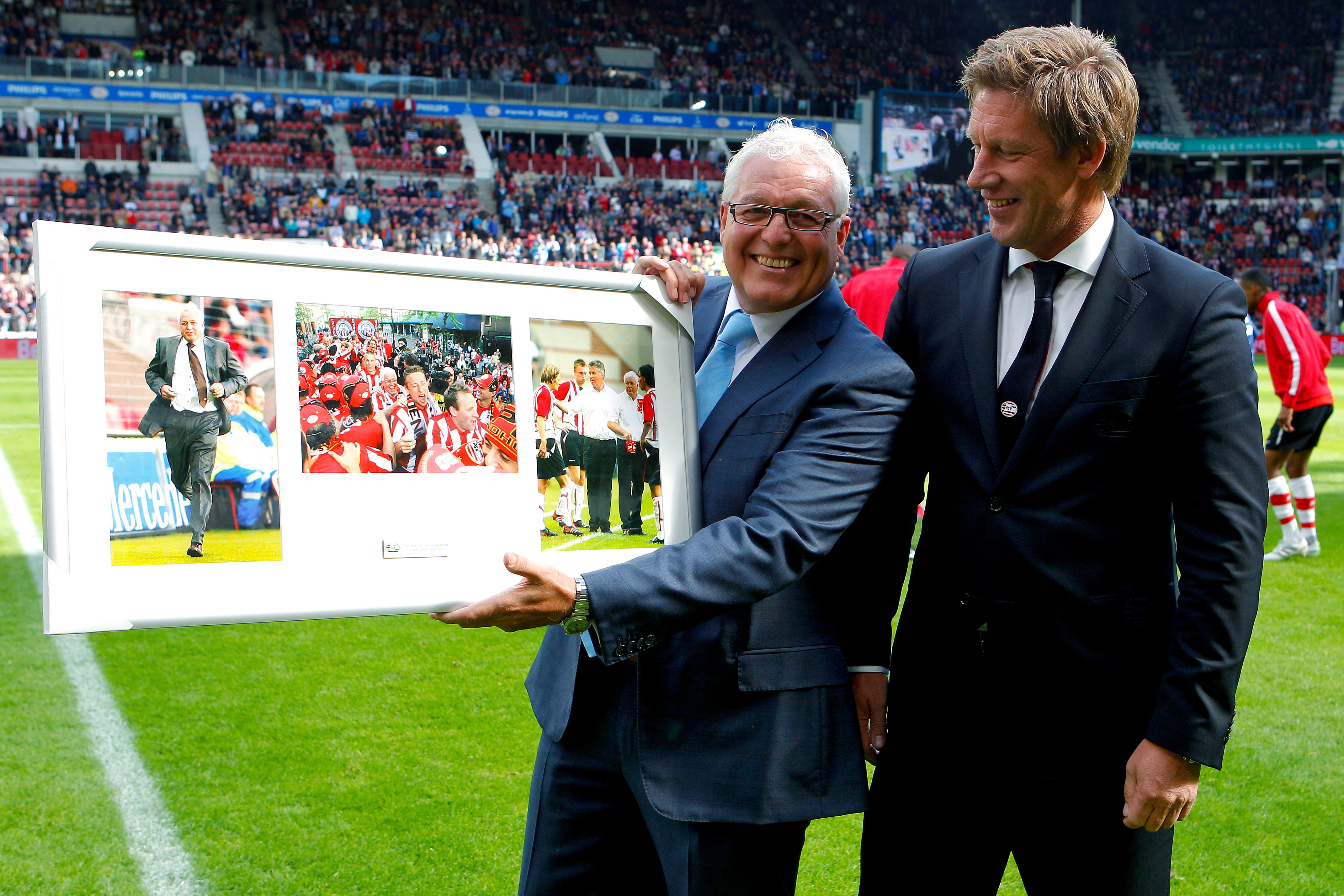 Cees-Rein van den Hoogenband bij zijn afscheid bij PSV