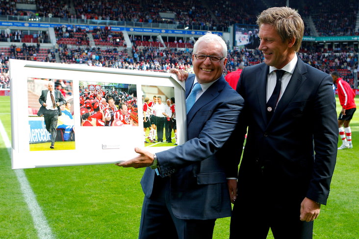 Cees-Rein van den Hoogenband bij zijn afscheid bij PSV
