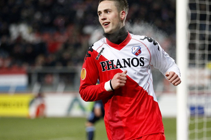 Ricky van Wolfswinkel voor FC Utrecht in 2010