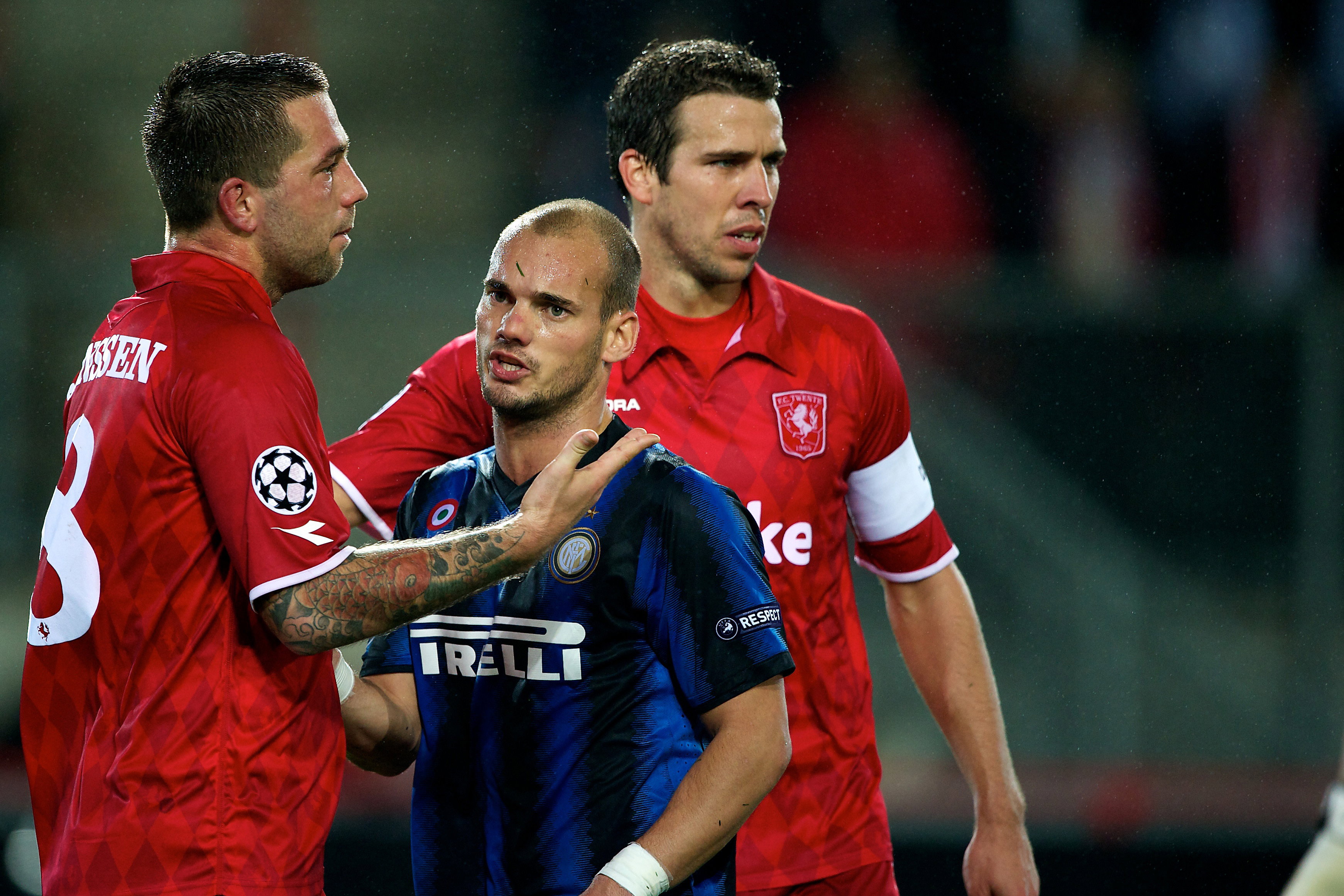 Theo Janssen en Wesley Sneijder