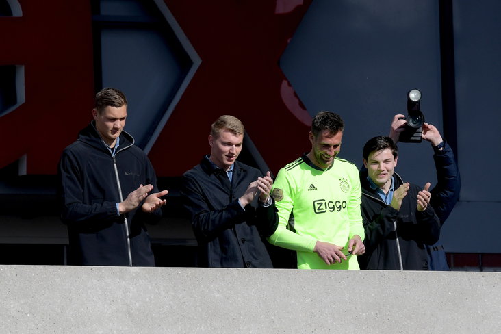 Kjell Scherpen bij Ajax in 2021