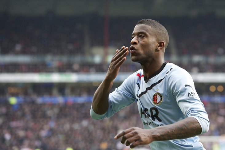 Guyon Fernandez na zijn treffer tegen PSV