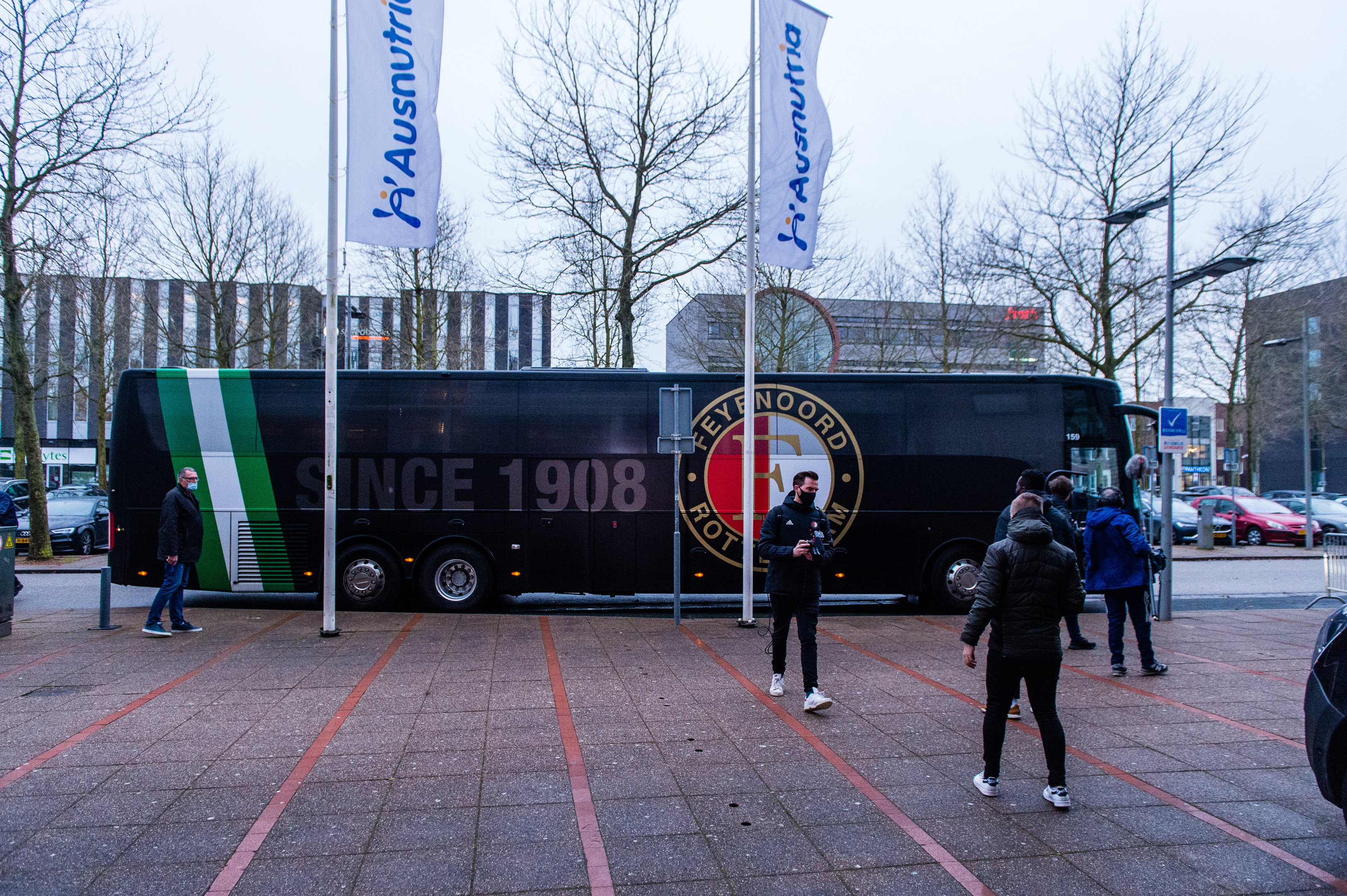 De spelersbus van Feyenoord