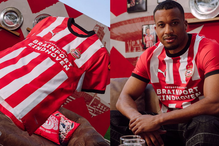Het nieuwe thuisshirt van PSV
