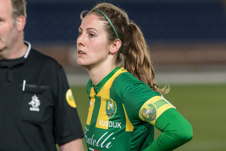 Pia Rijsdijk als speelster van ADO Den Haag in 2019