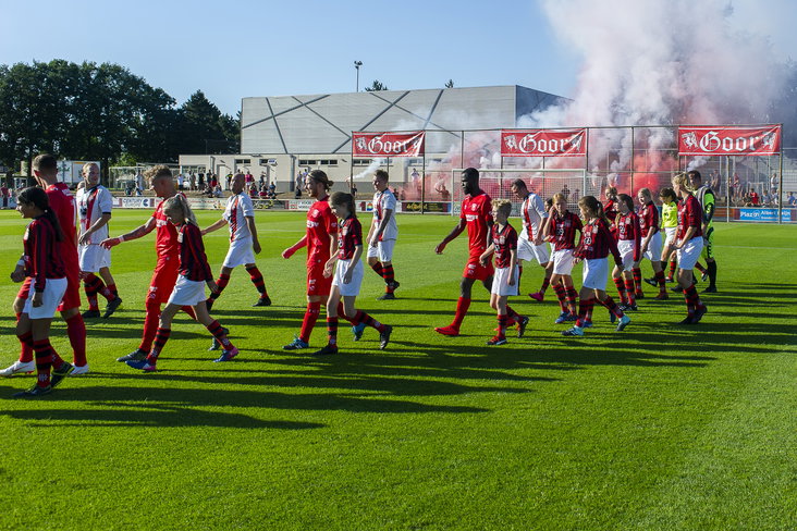 FC Twente bij een eerdere oefenwedstrijd in Goor