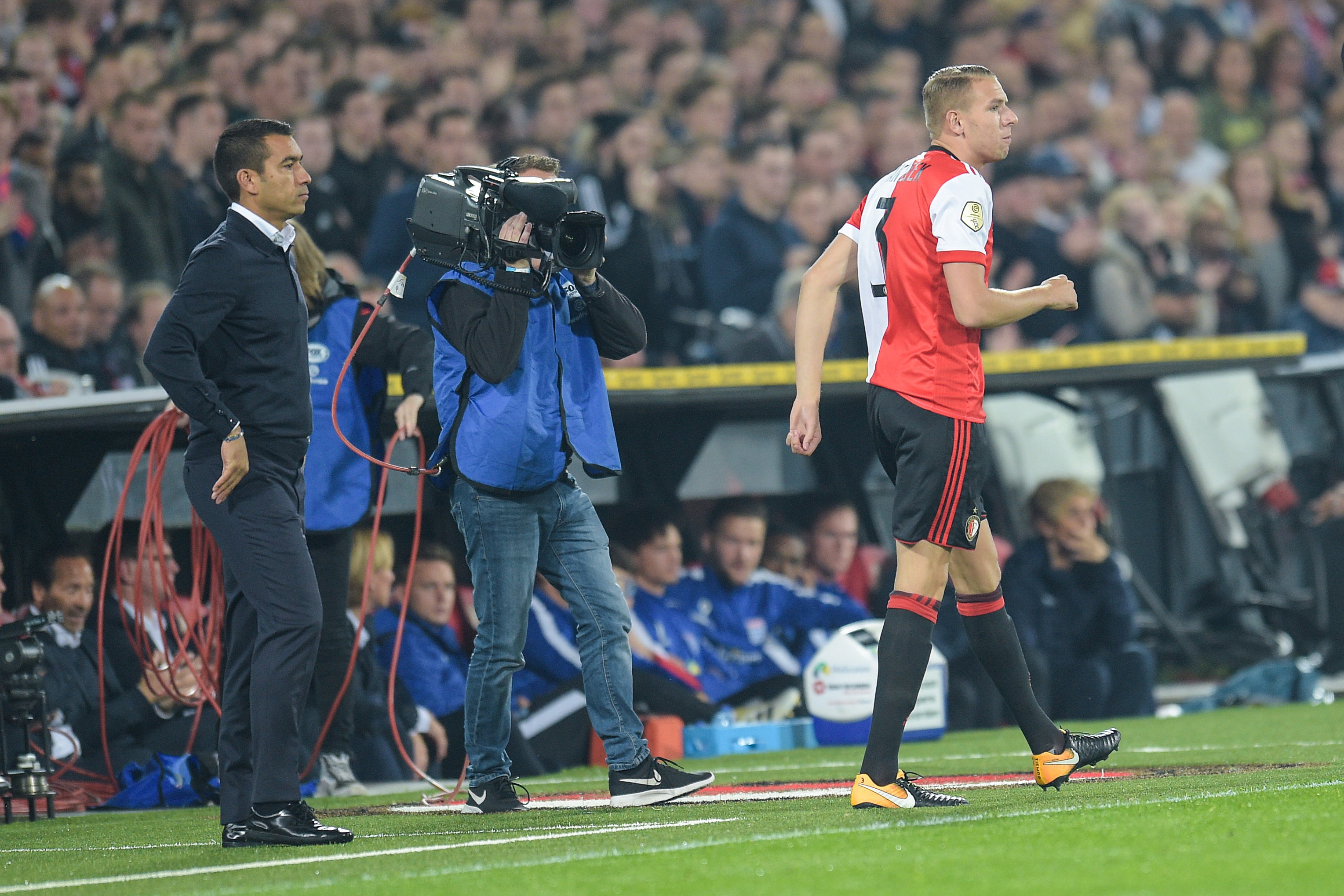 Giovanni van Bronckhorst en Sven van Beek in 2017