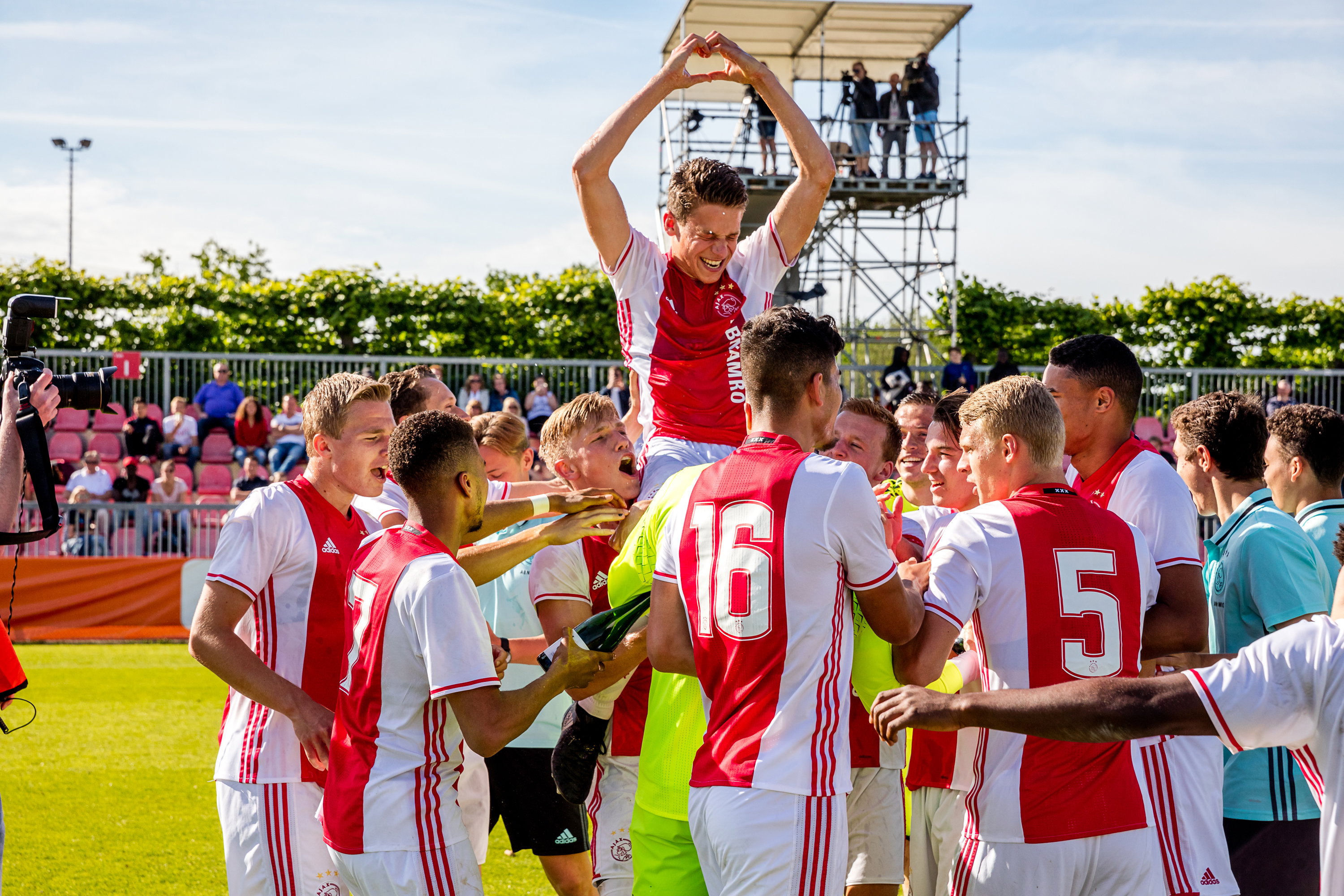 Ziam Flemming bij Ajax in 2017