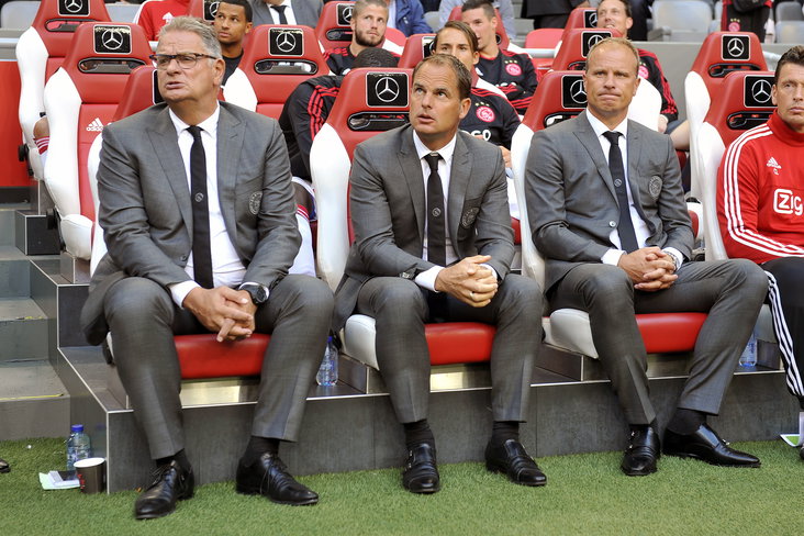 Henny Spijkerman, Frank de Boer en Dennis Bergkamp