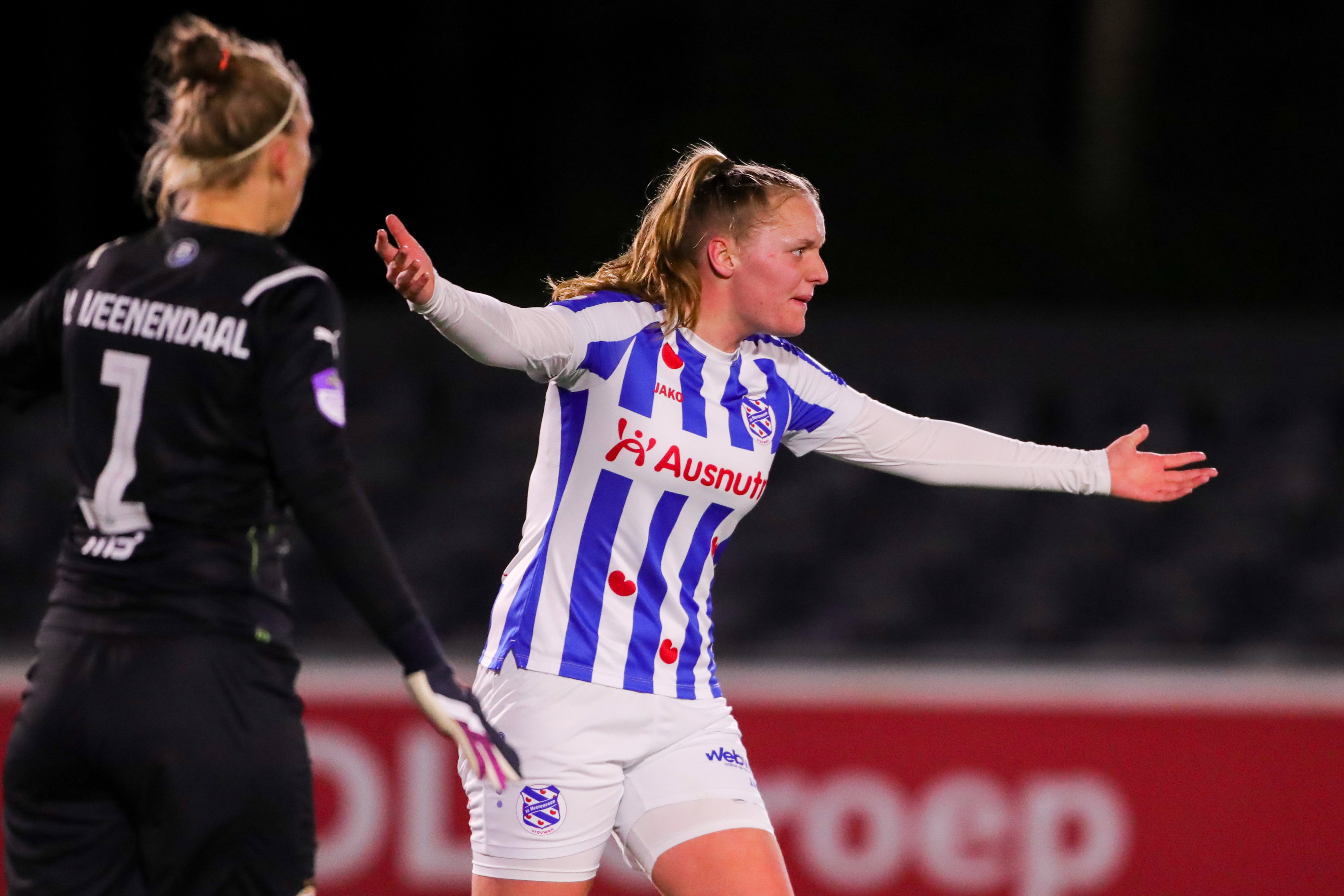Jet van Beijeren in actie namens SC Heerenveen