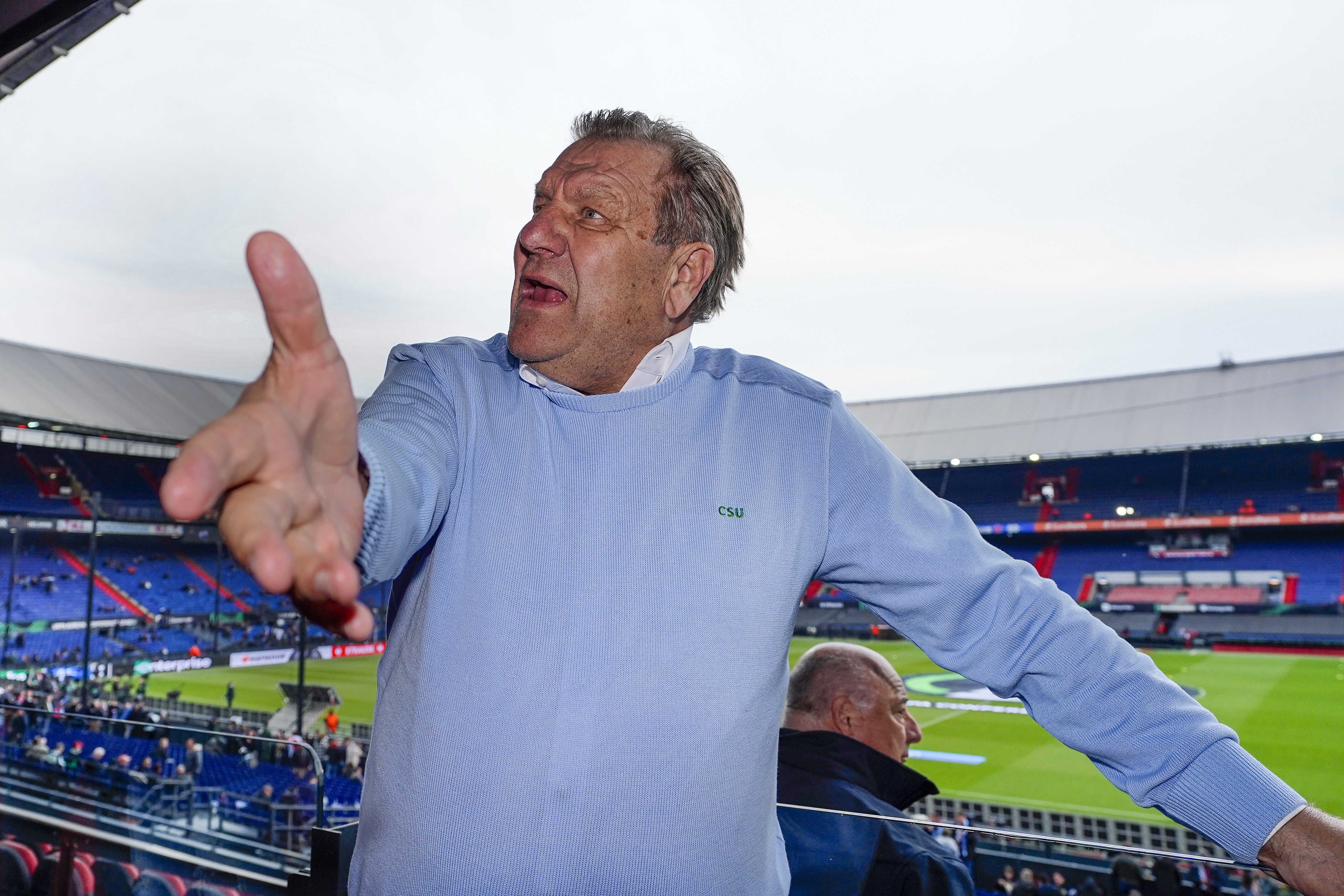 Jan Boskamp in de Rotterdamse Kuip