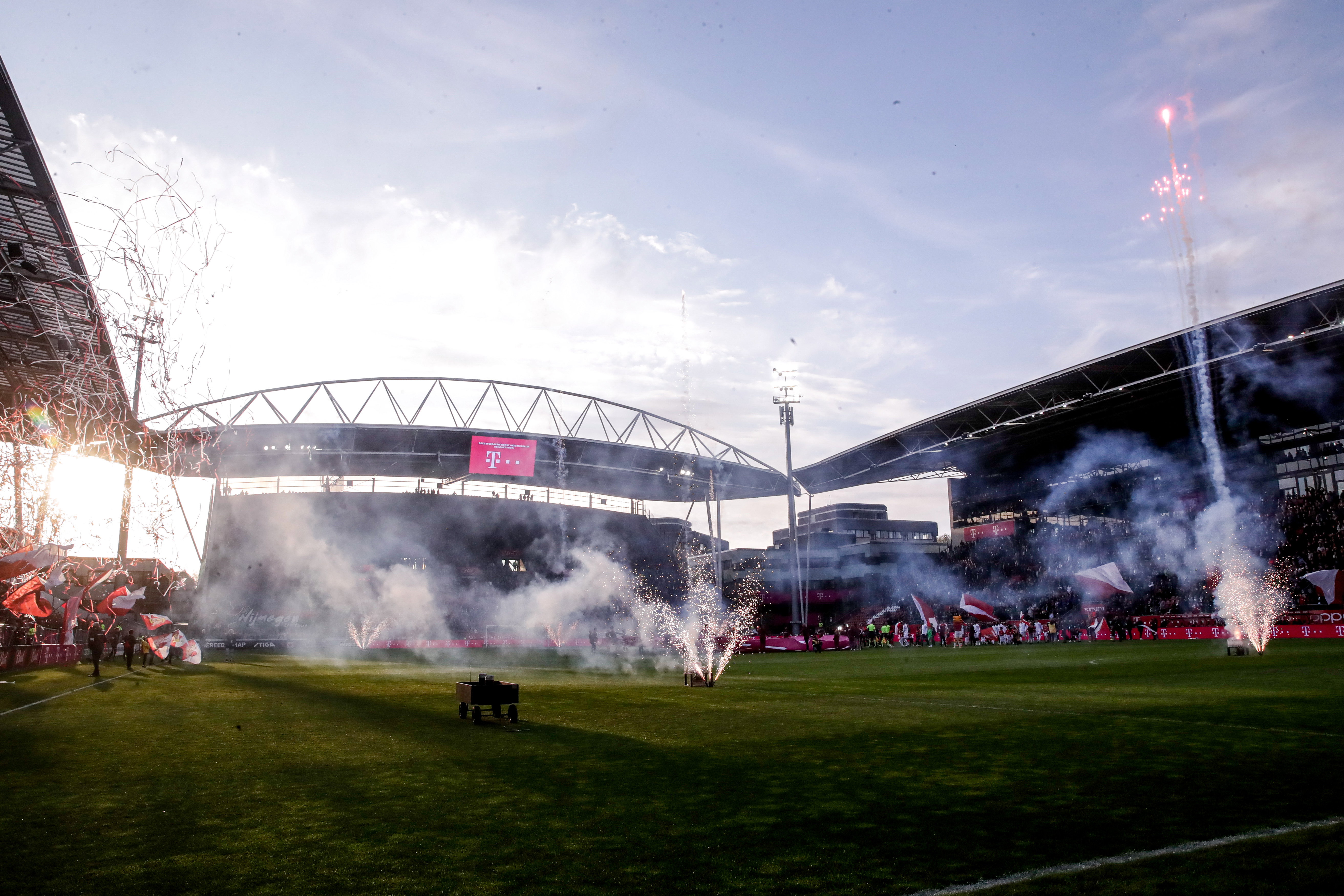 Een sfeeractie in stadion Galgenwaard