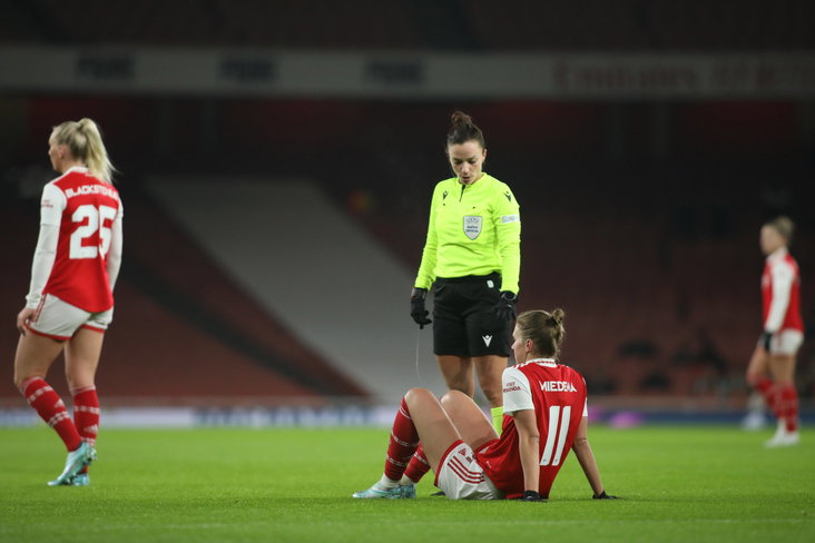 Vivianne Miedema liep in december 2022 een zware knieblessure op