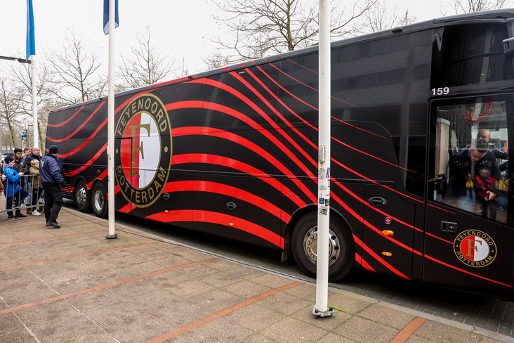De spelersbus van Feyenoord