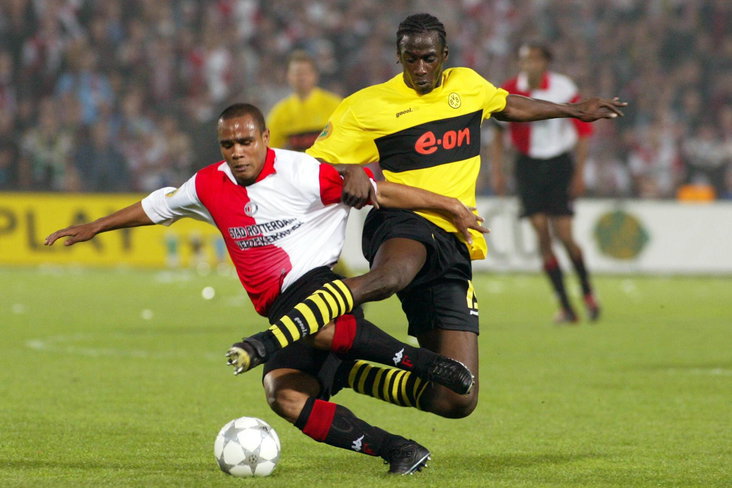 Leonardo in actie voor Feyenoord