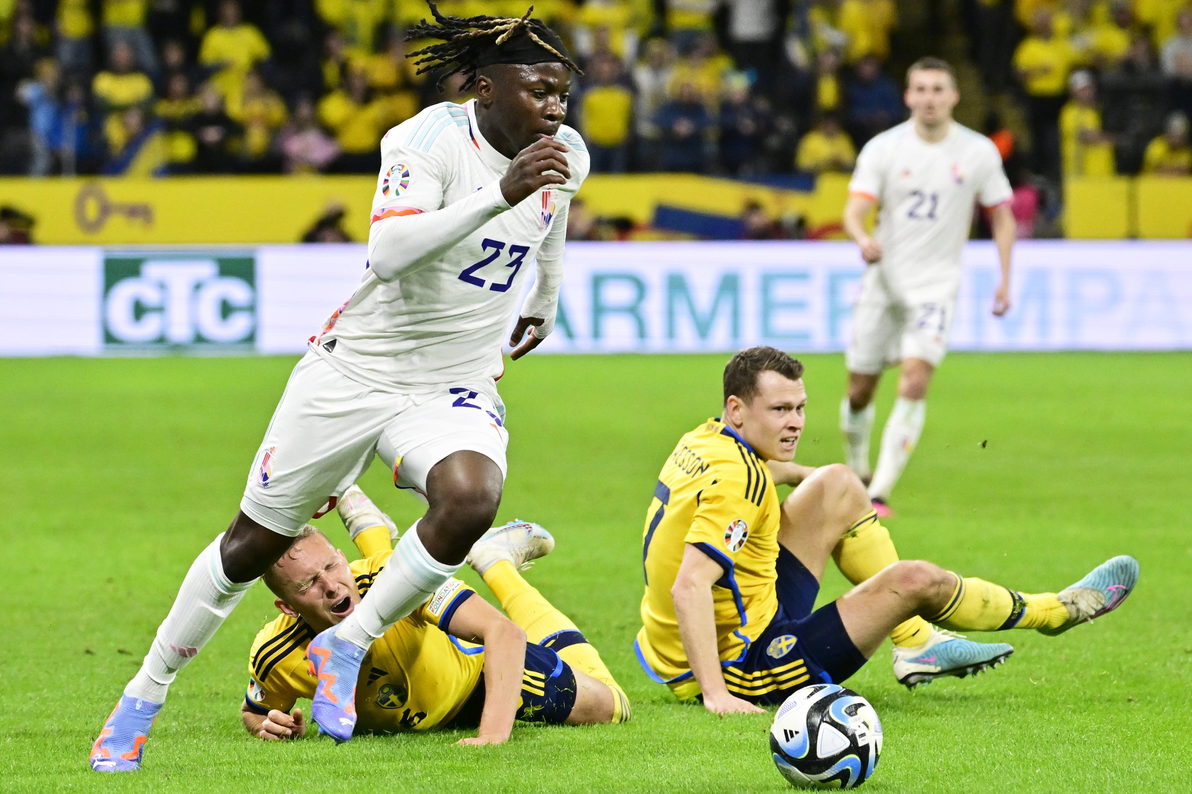 Johan Bakayoko in actie voor België