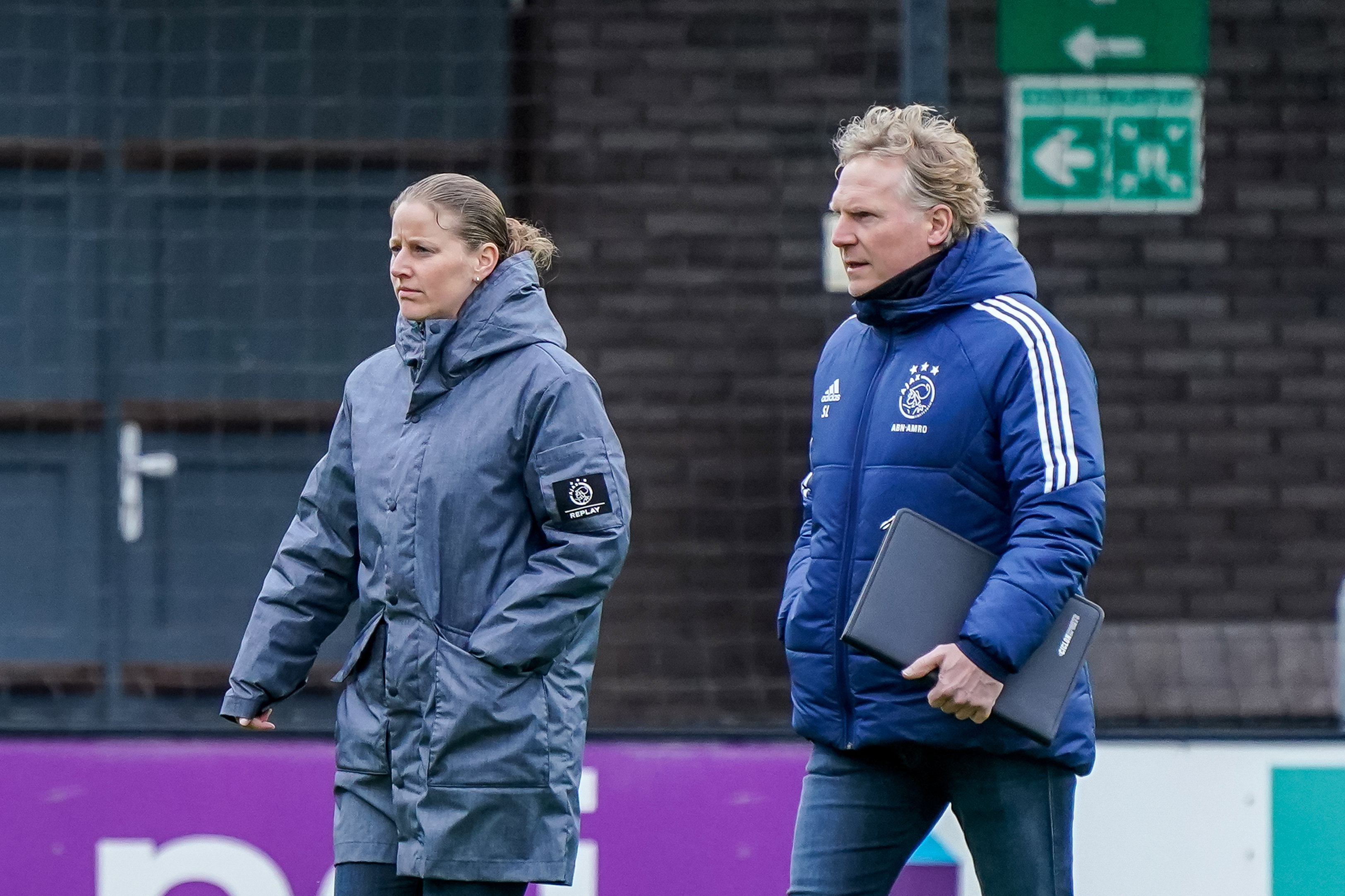 Suzanne Bakker en Sander Luiten bij Ajax