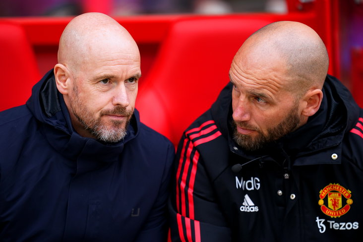 Erik ten Hag en Mitchell van der Gaag