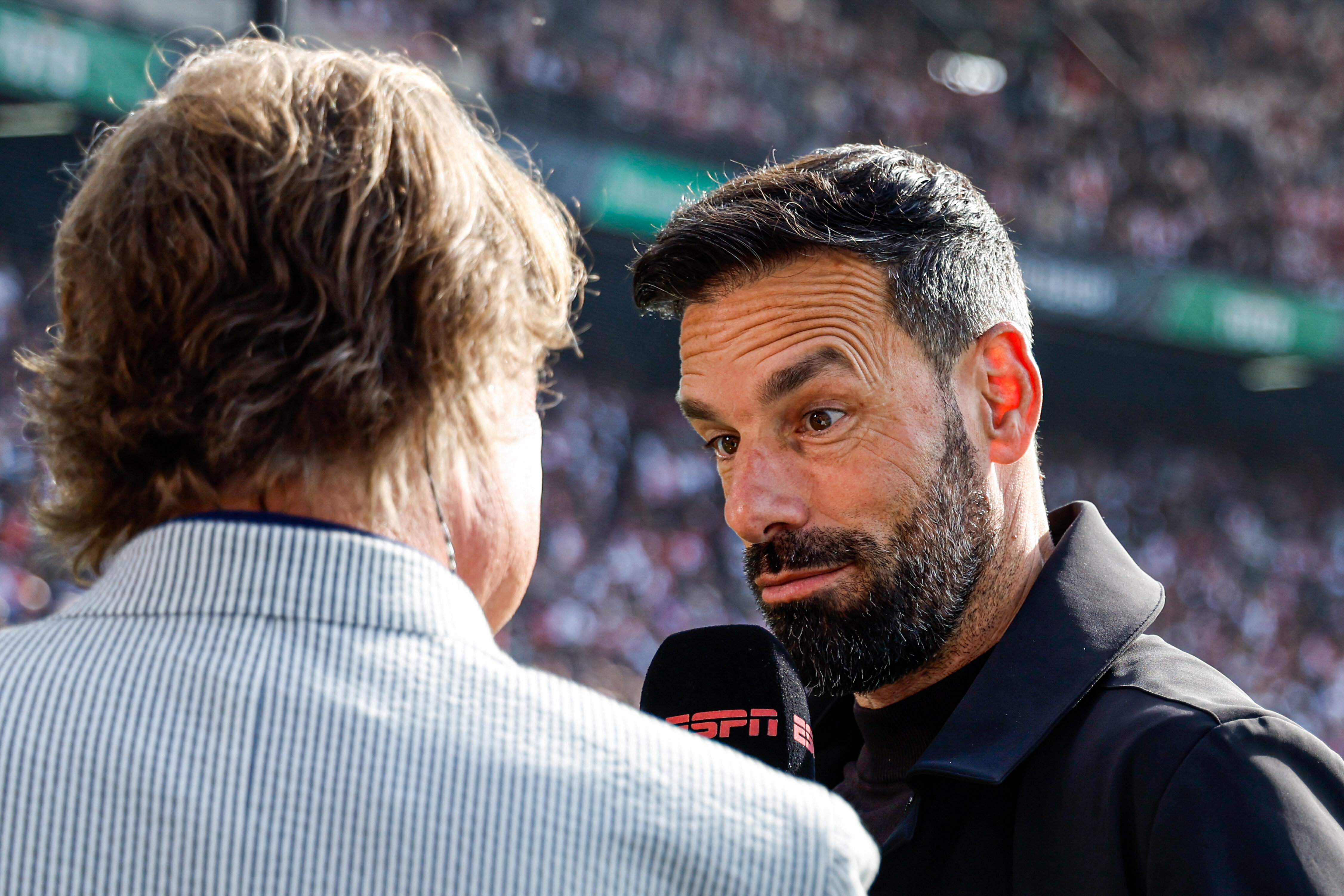 Hans Kraay en Ruud van Nistelrooij in De Kuip