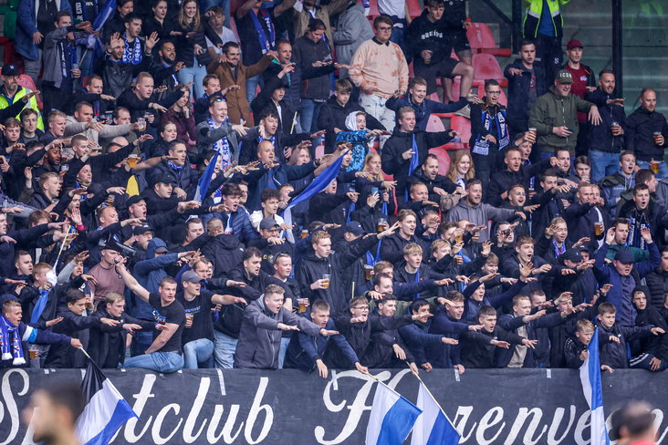 SC Heerenveen-supporters in Nijmegen