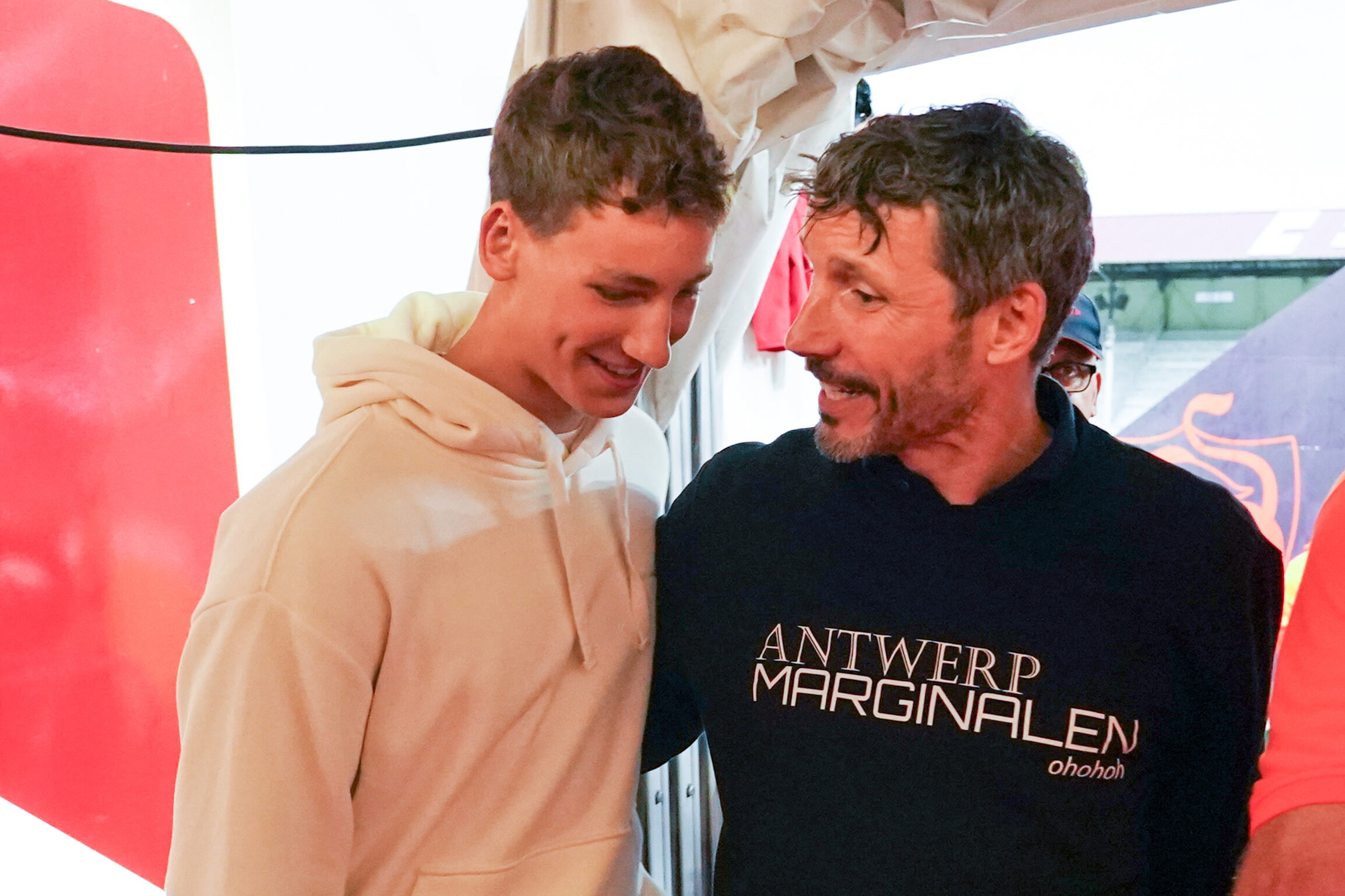 Ruben en Mark van Bommel