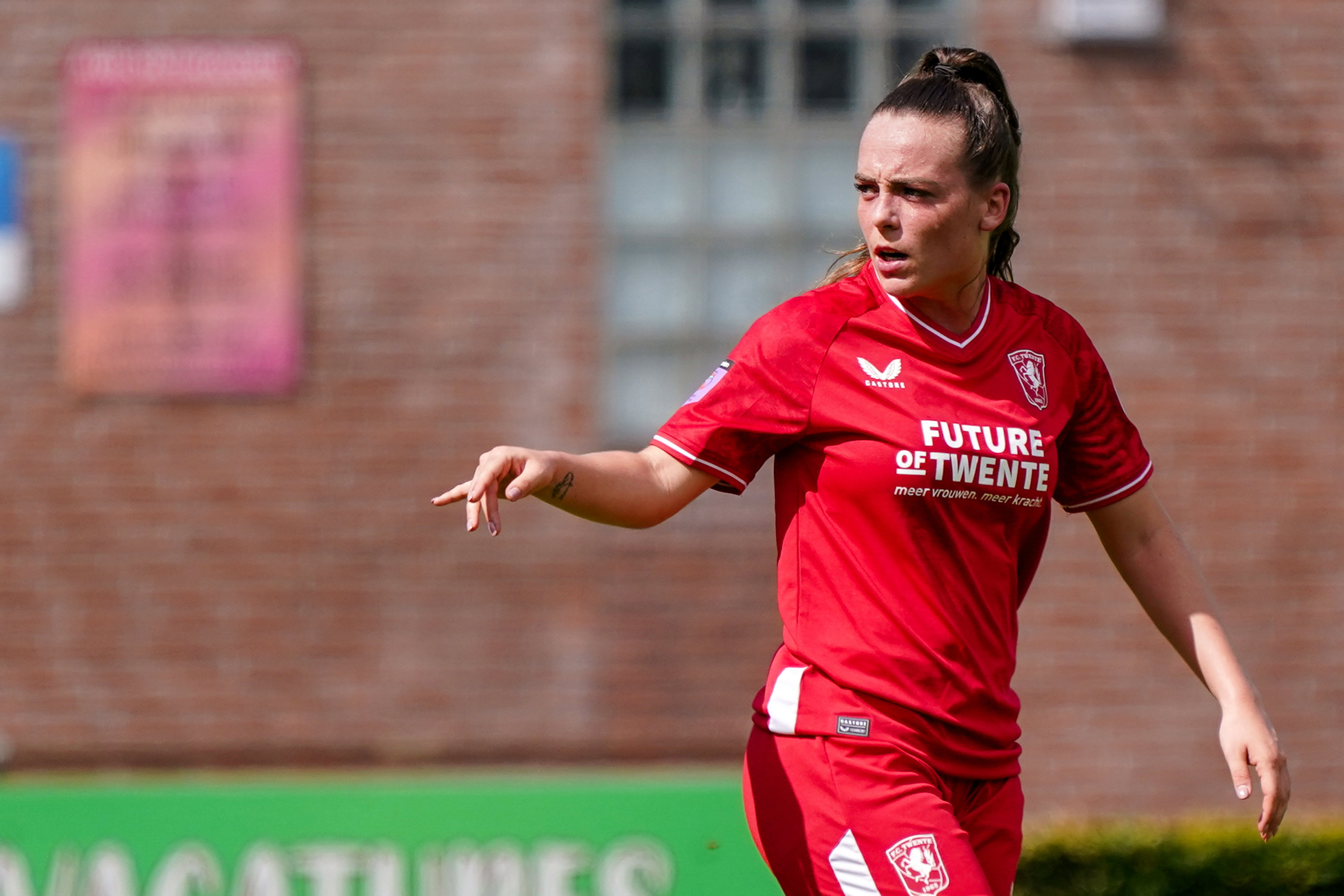 Annouk Boshuizen in actie namens FC Twente