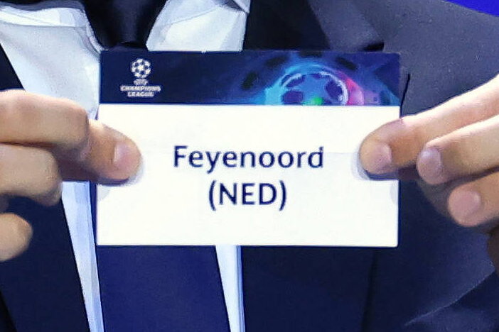 Feyenoord bij de loting van de Champions League