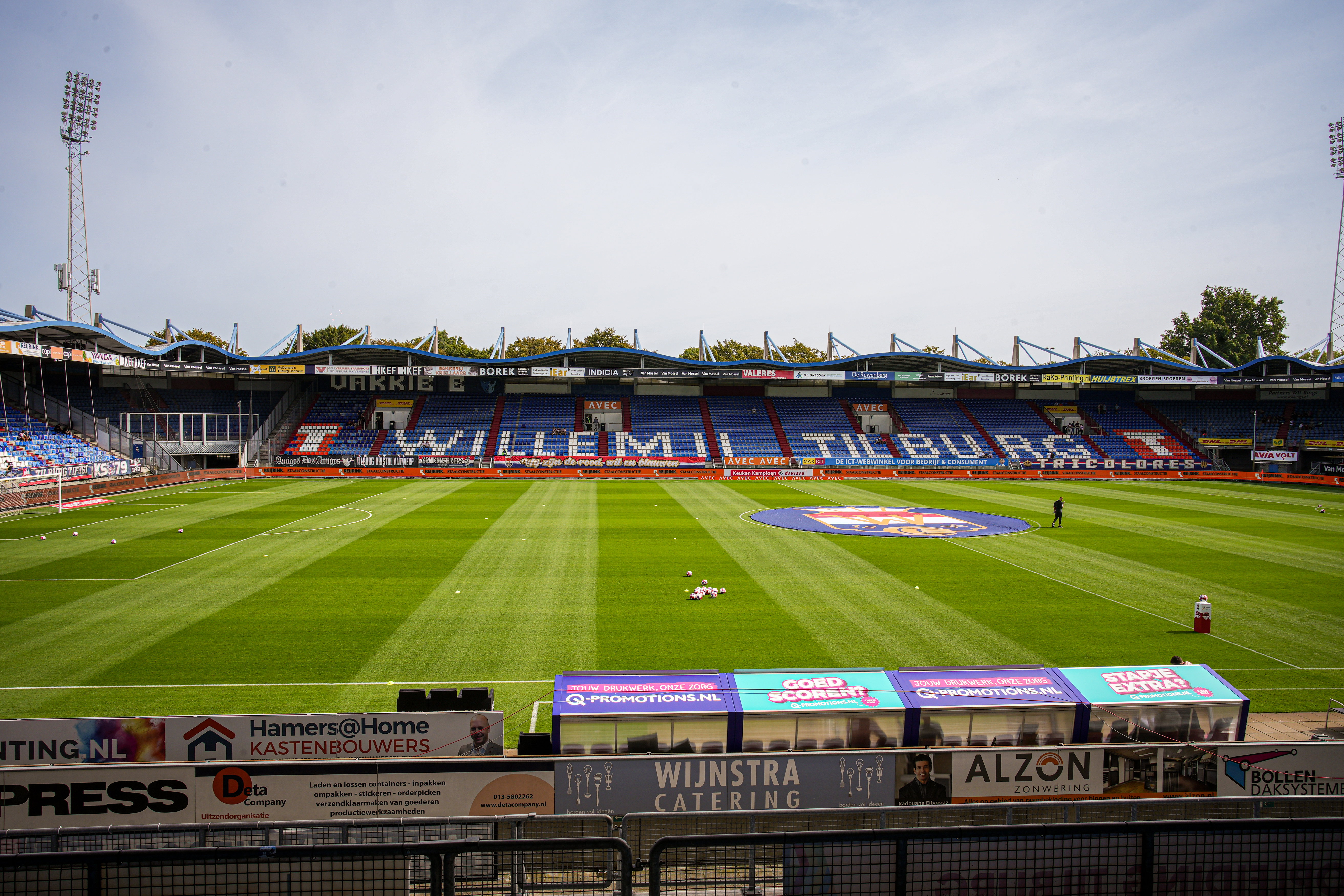 Het Koning Willem II Stadion in Tilburg