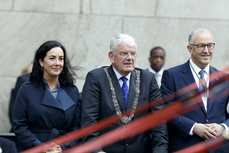 Femke Halsema, Jan van Zanen en Ahmed Aboutaleb