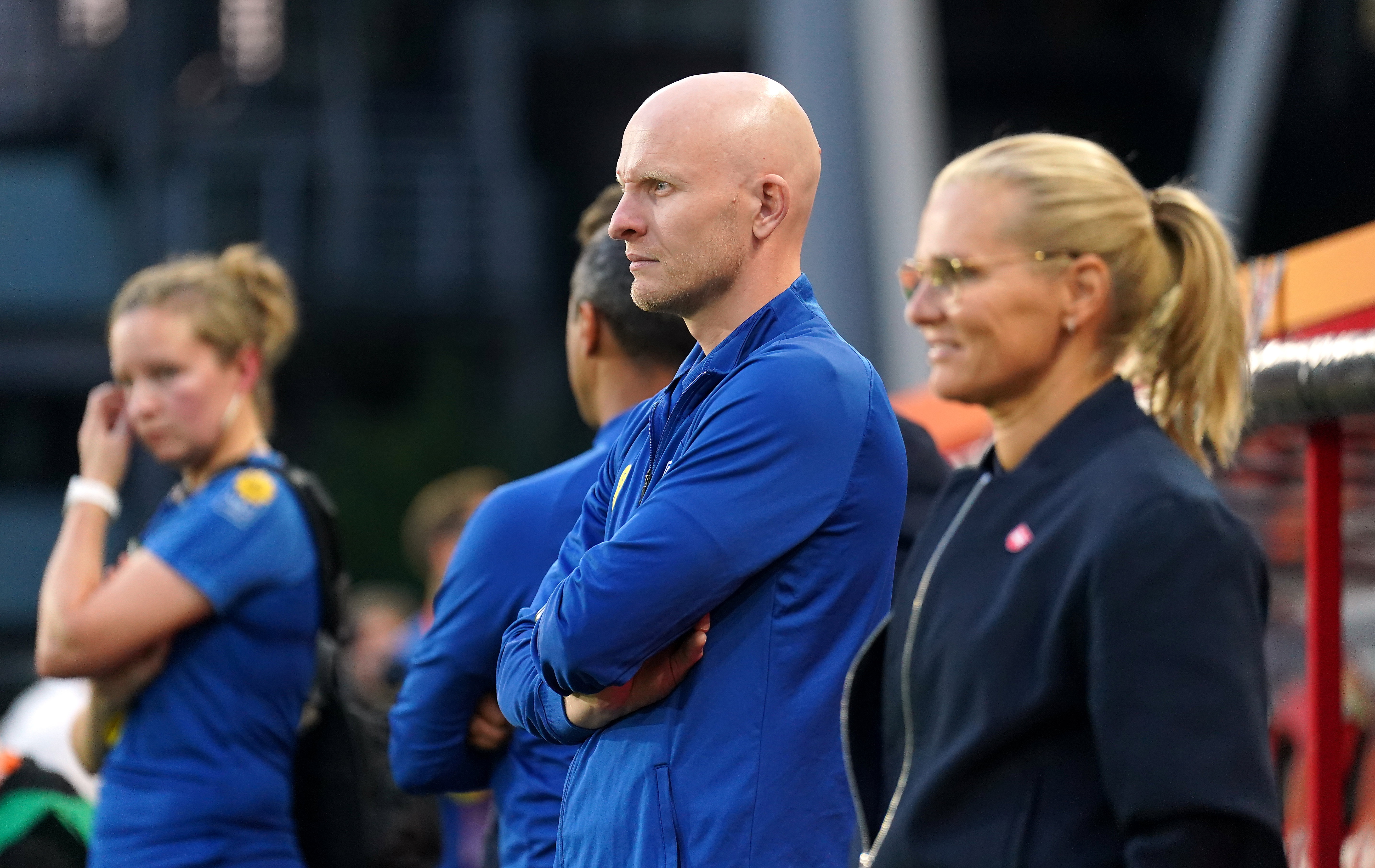 Arjan Veurink en Sarina Wiegman