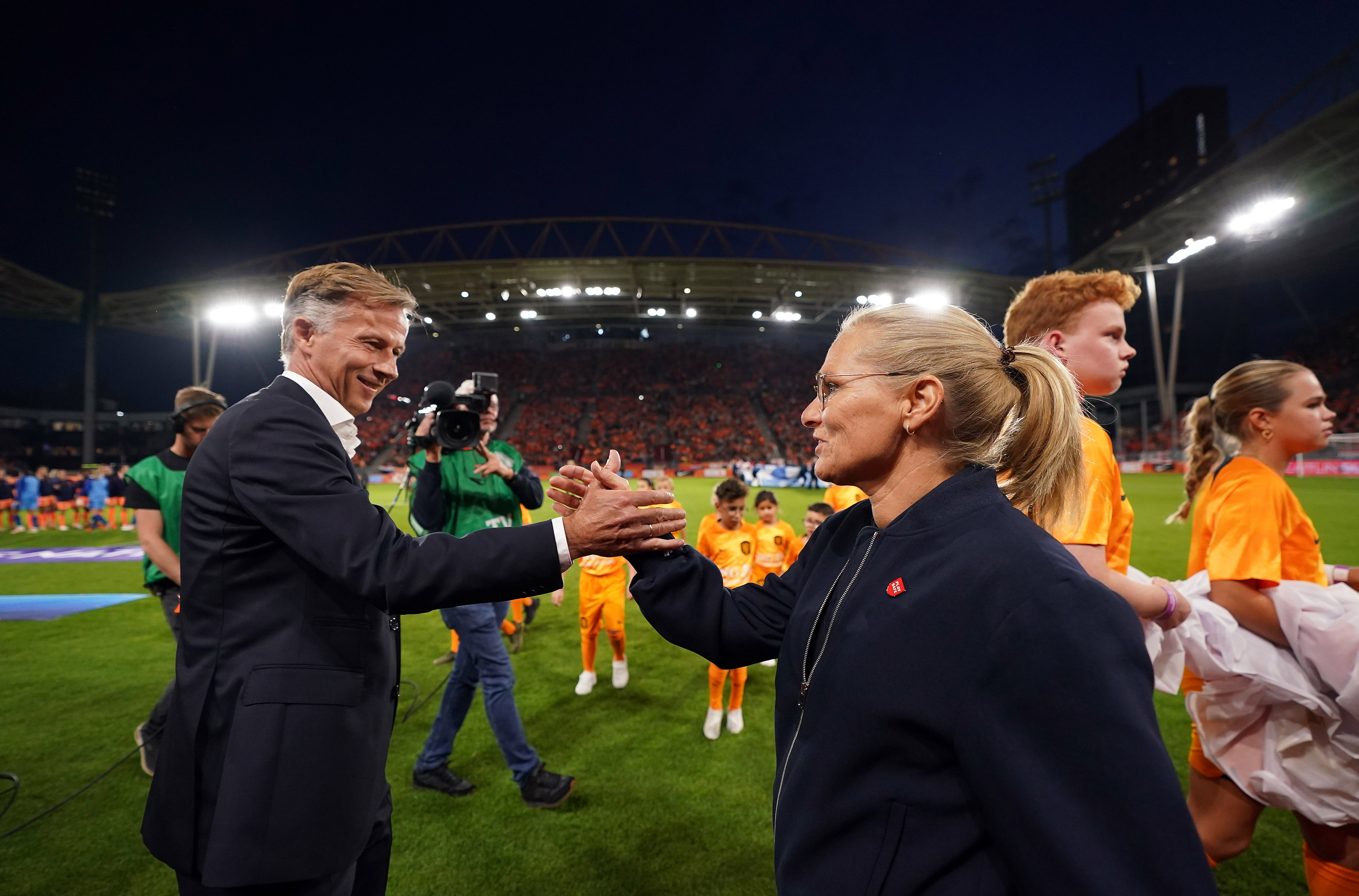 Andries Jonker en Sarina Wiegman