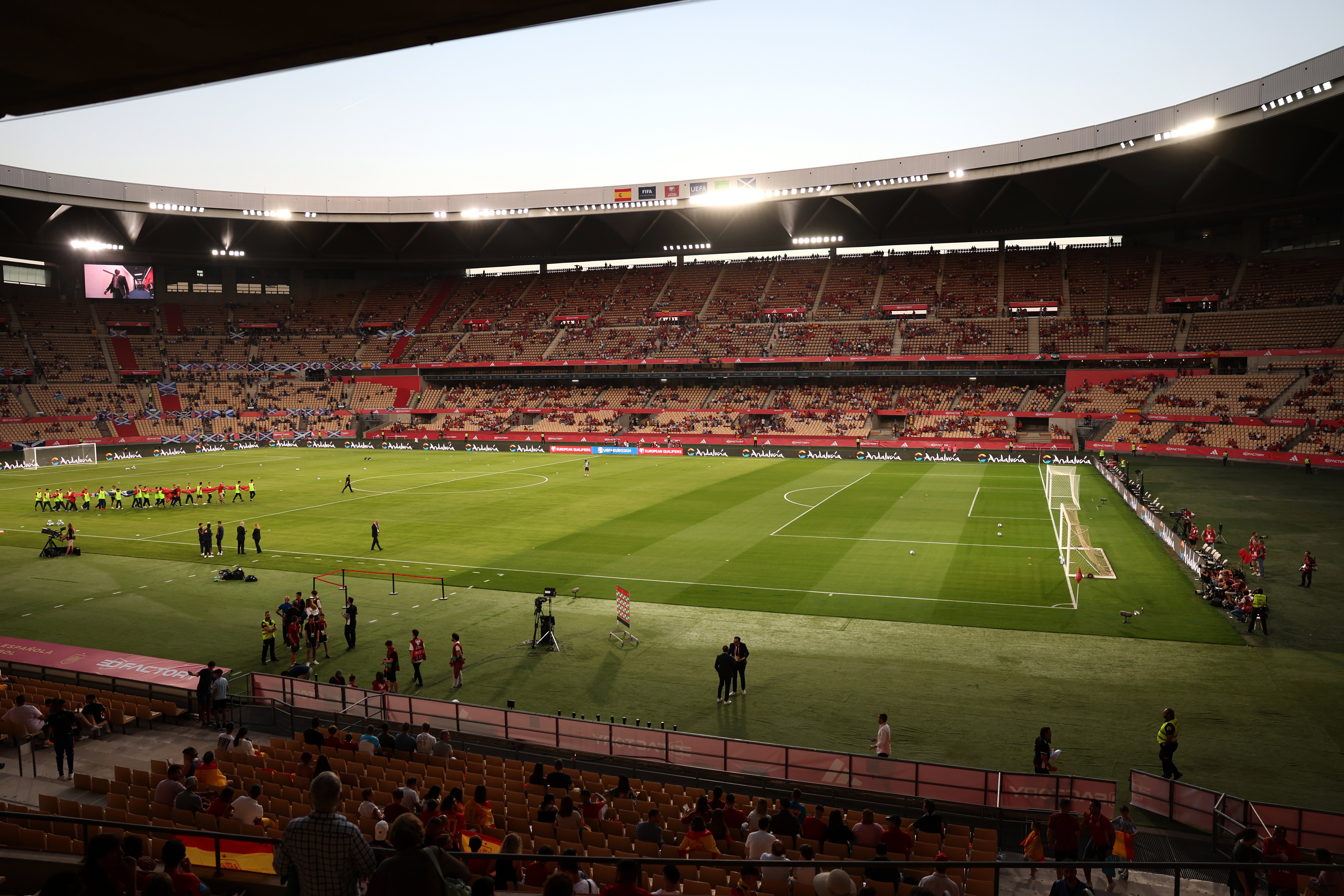 Het Estadio de La Cartuja in Sevilla