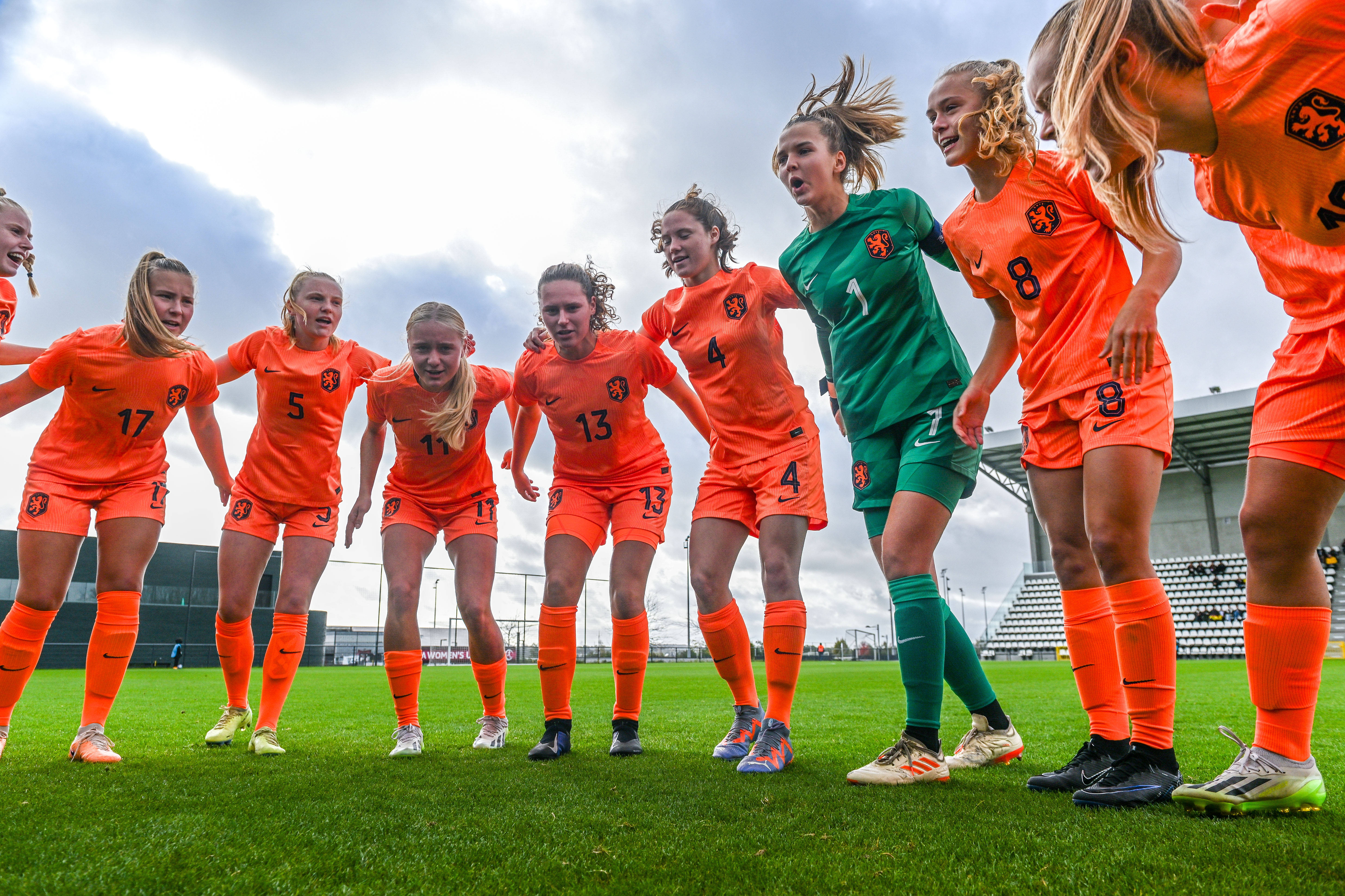 De speelsters van Oranje O19 in 2023