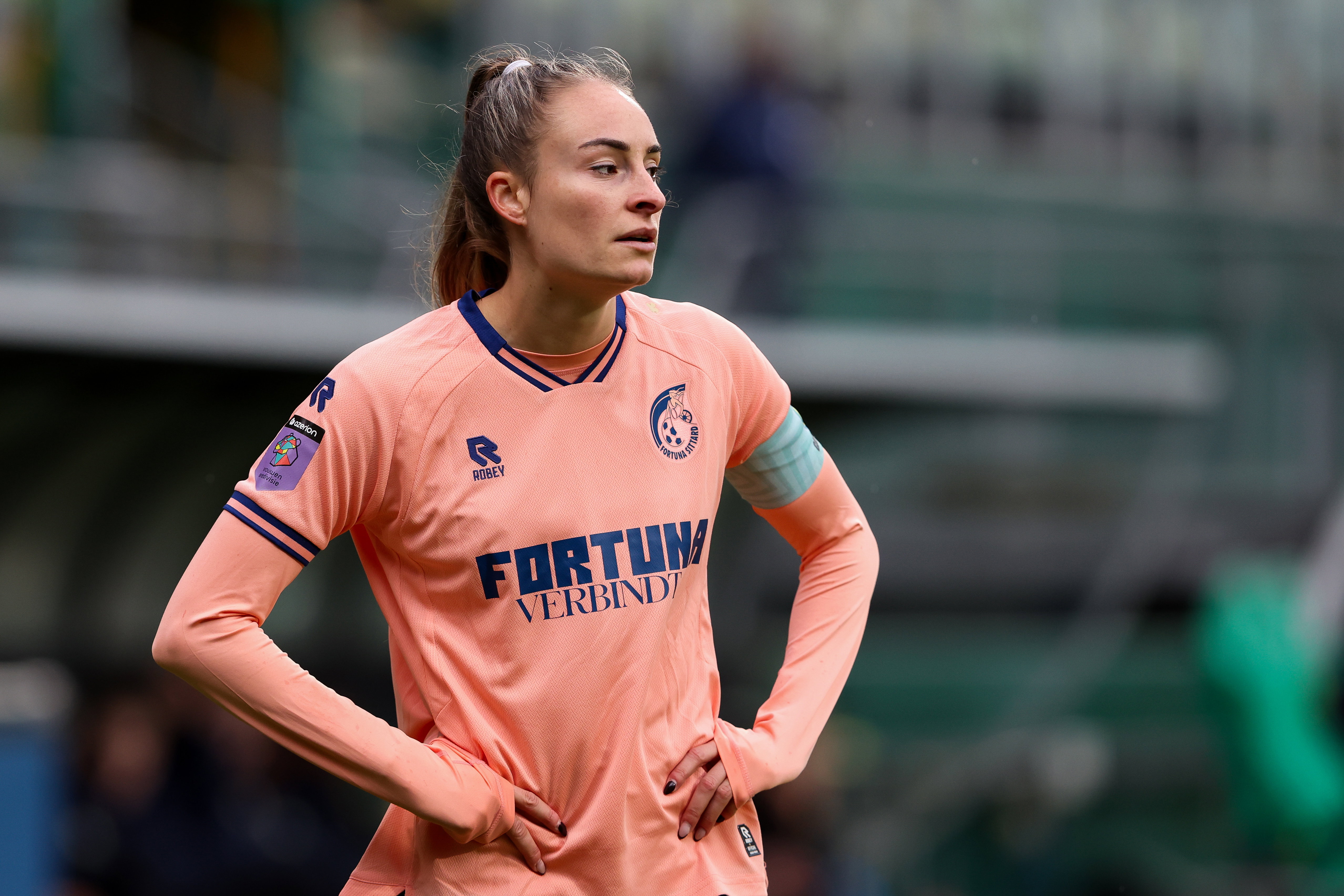 Tessa Wullaert in actie namens Fortuna Sittard