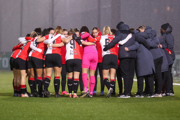De selectie en staf van Feyenoord