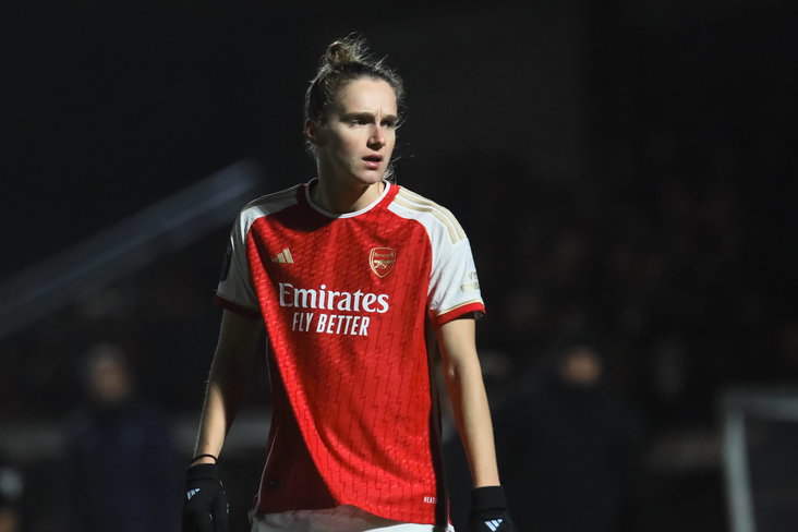 Vivianne Miedema in actie namens Arsenal