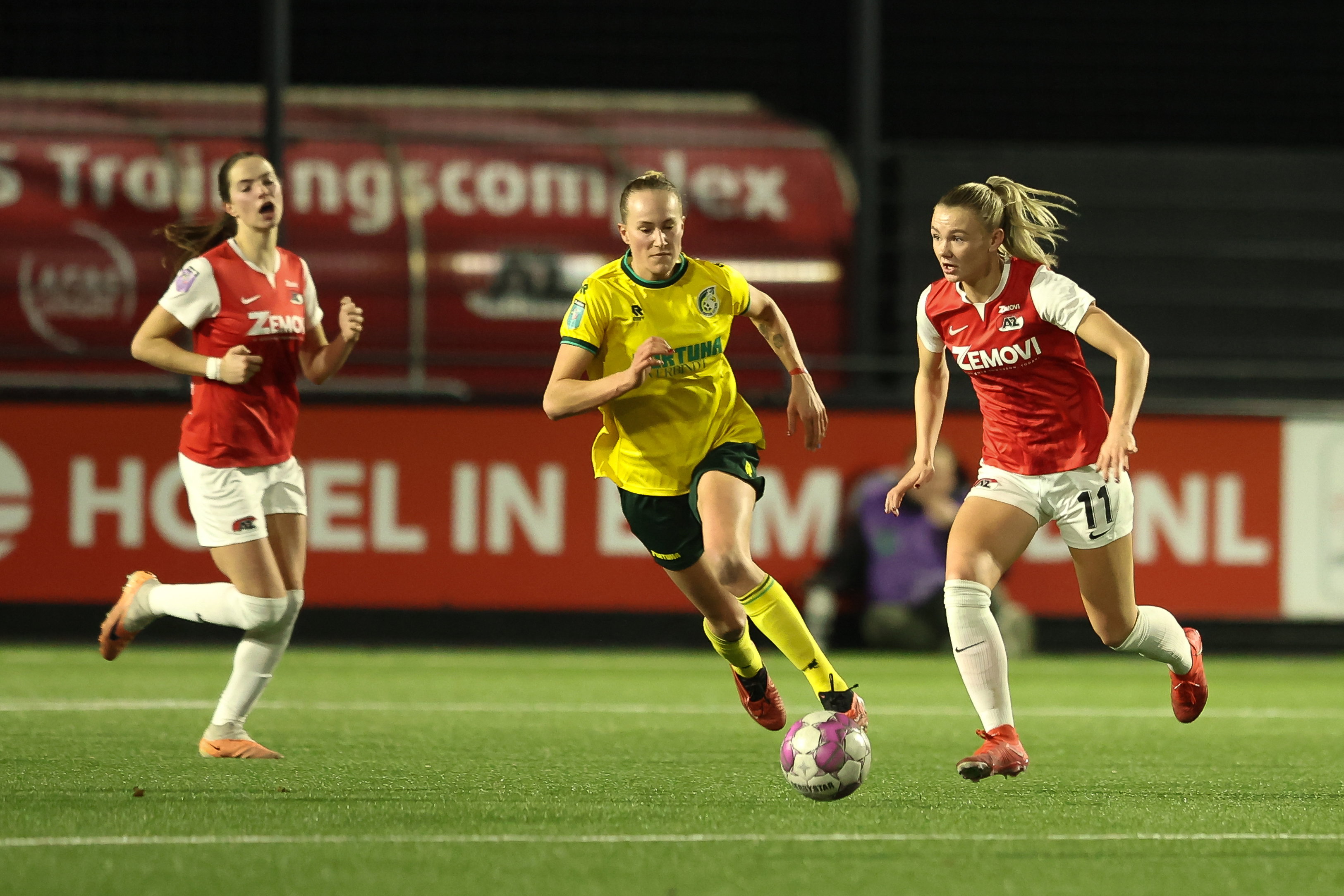 Een duel tussen AZ en Fortuna Sittard