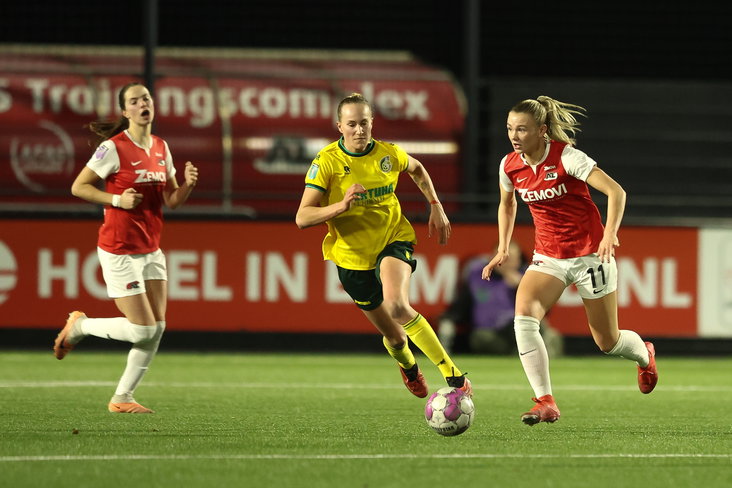 Een duel tussen AZ en Fortuna Sittard