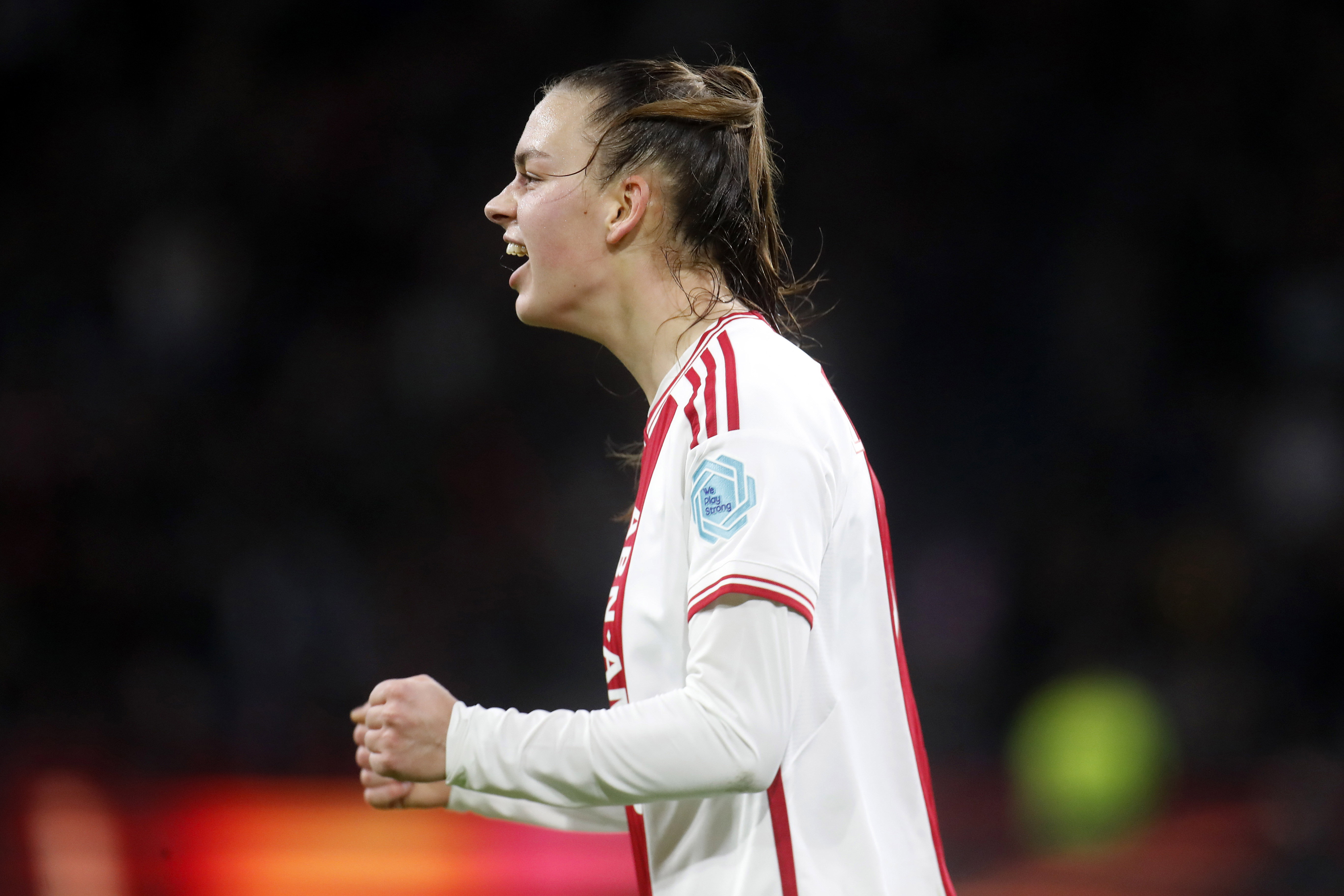 Romée Leuchter juicht